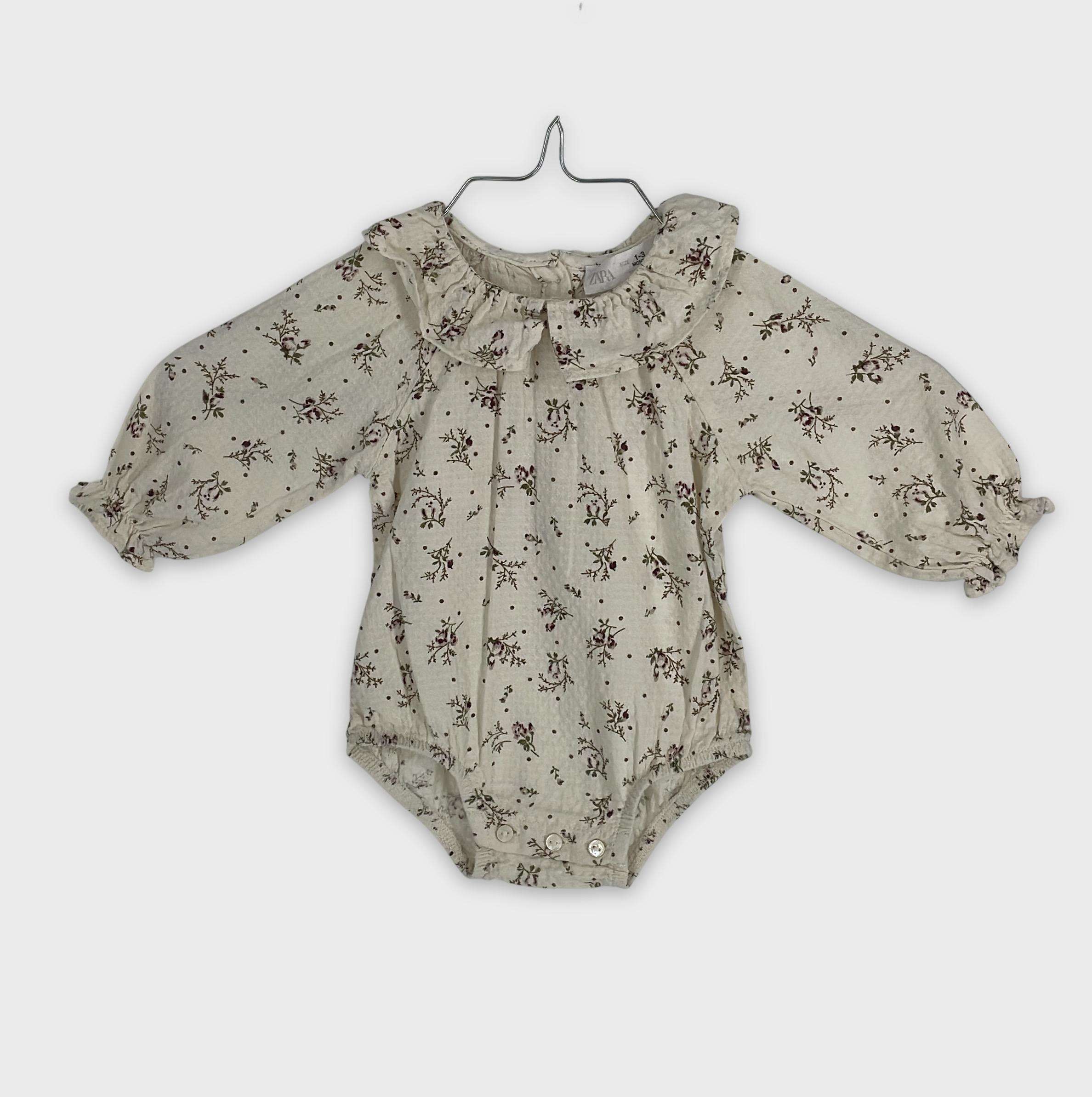 0-Barboteuse Zara Baby 1-3 Mois