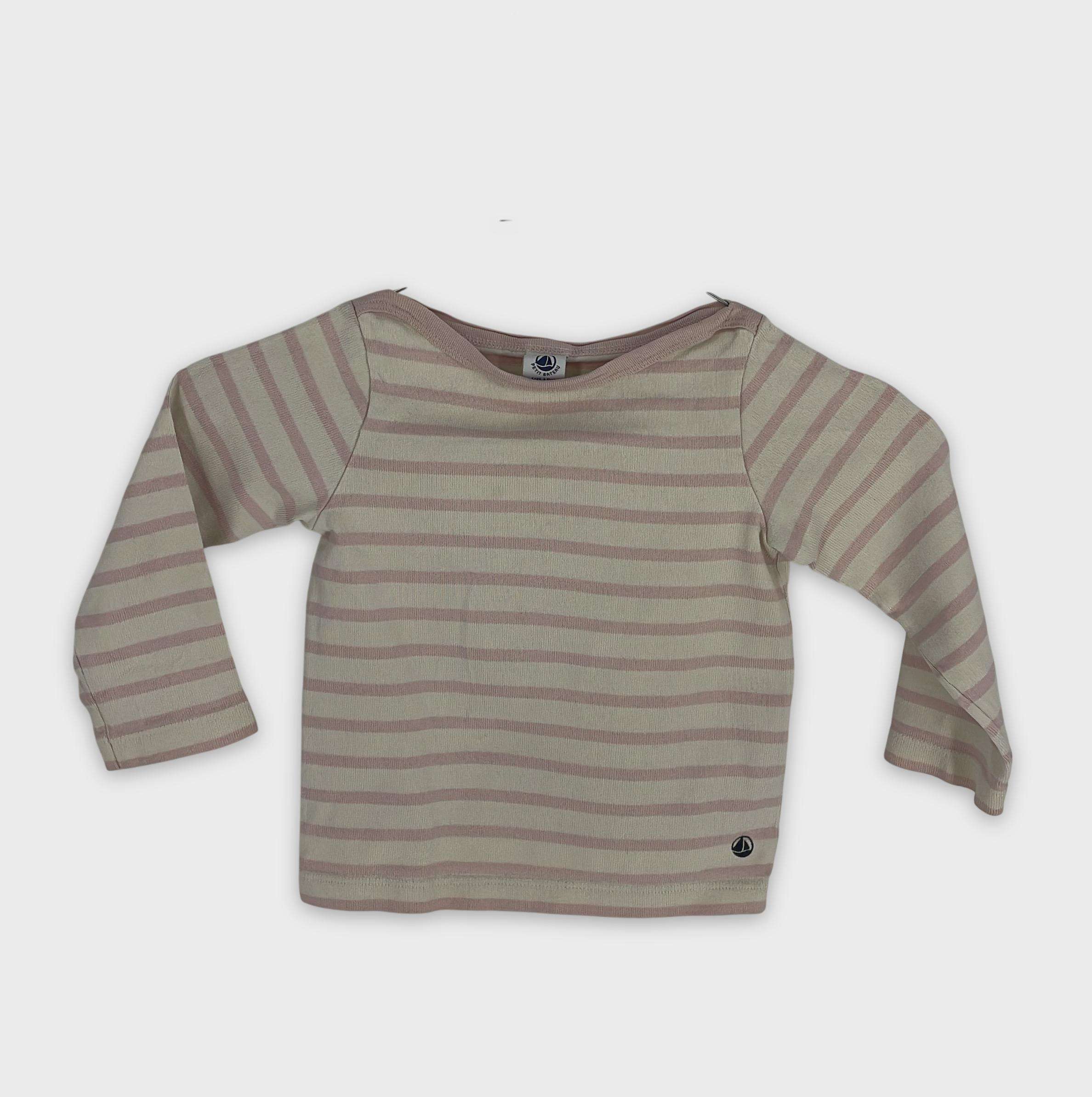 0-T-shirt manches longues Petit Bateau 3 ans