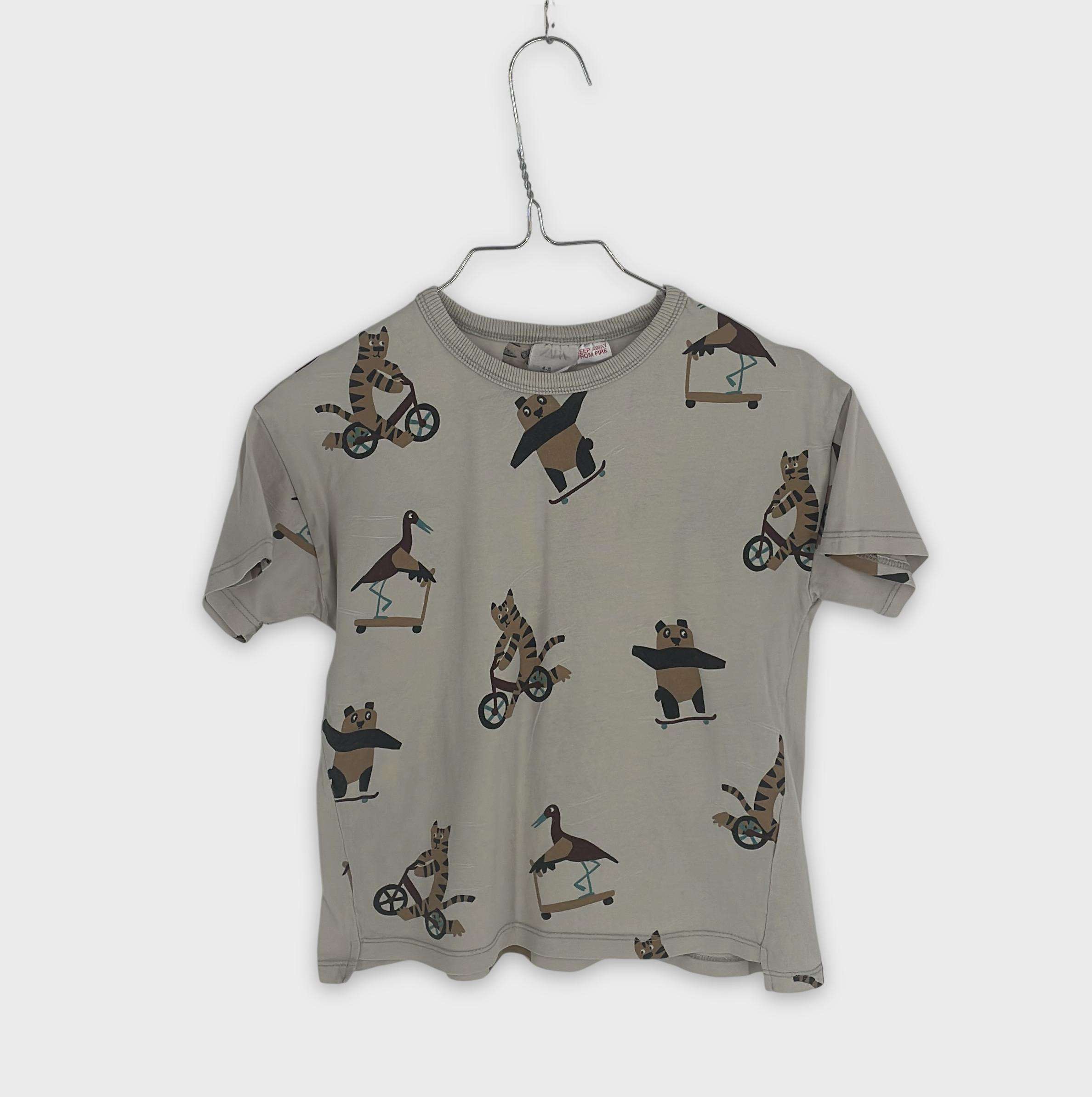 0-T-shirt manches courtes Zara Kids 4-5 Ans