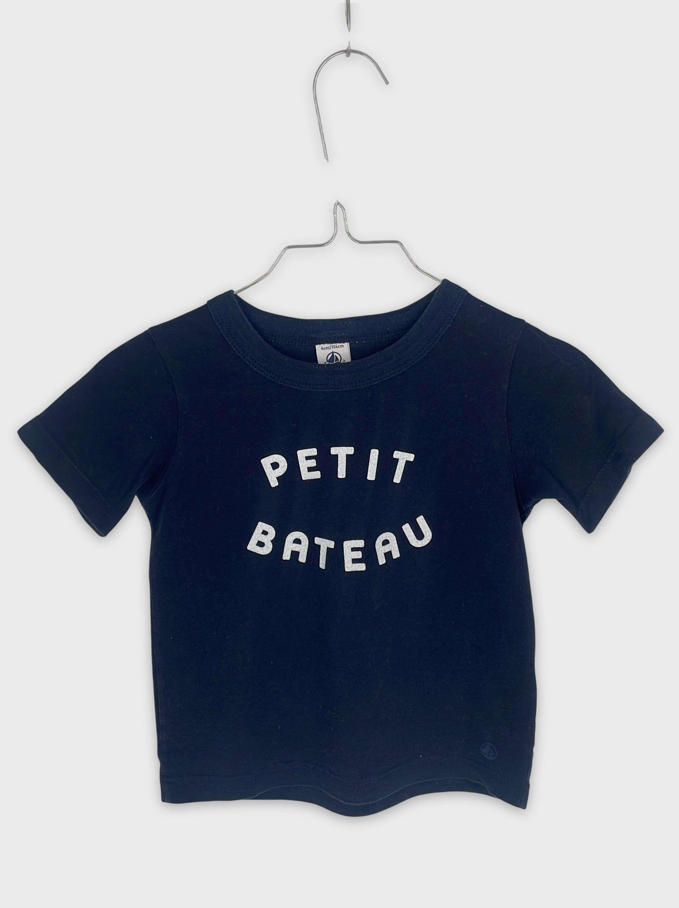 0-T-shirt manches courtes Petit Bateau 4 ans