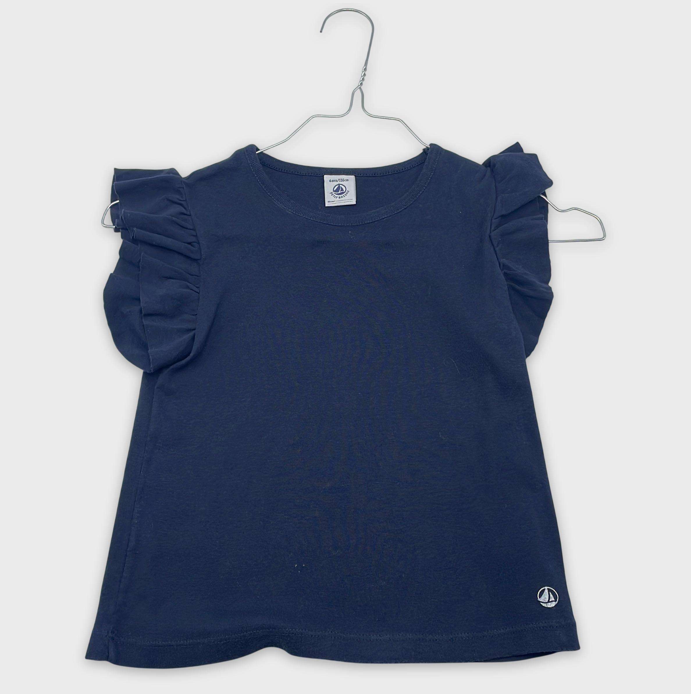0-T-shirt manches courtes Petit Bateau 6 ans