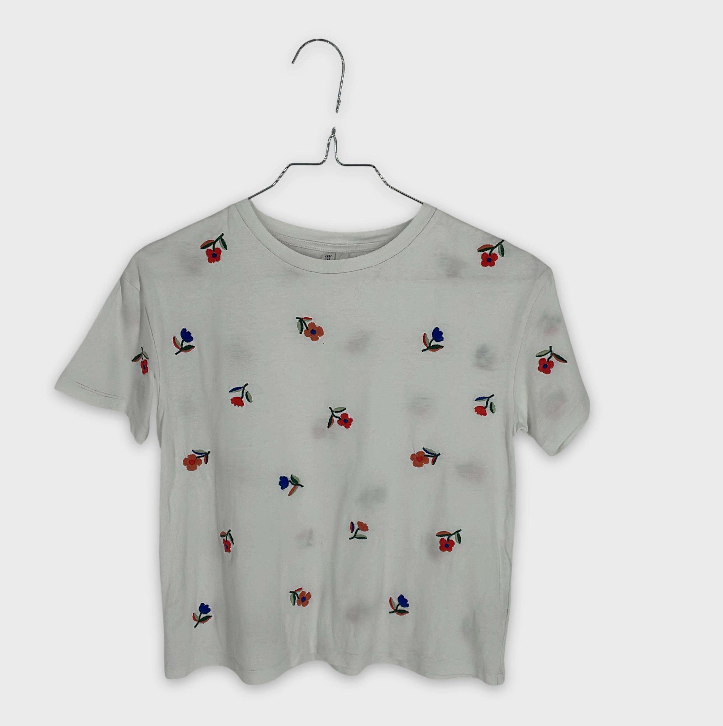 0-T-shirt manches courtes H&M 7-8 Ans