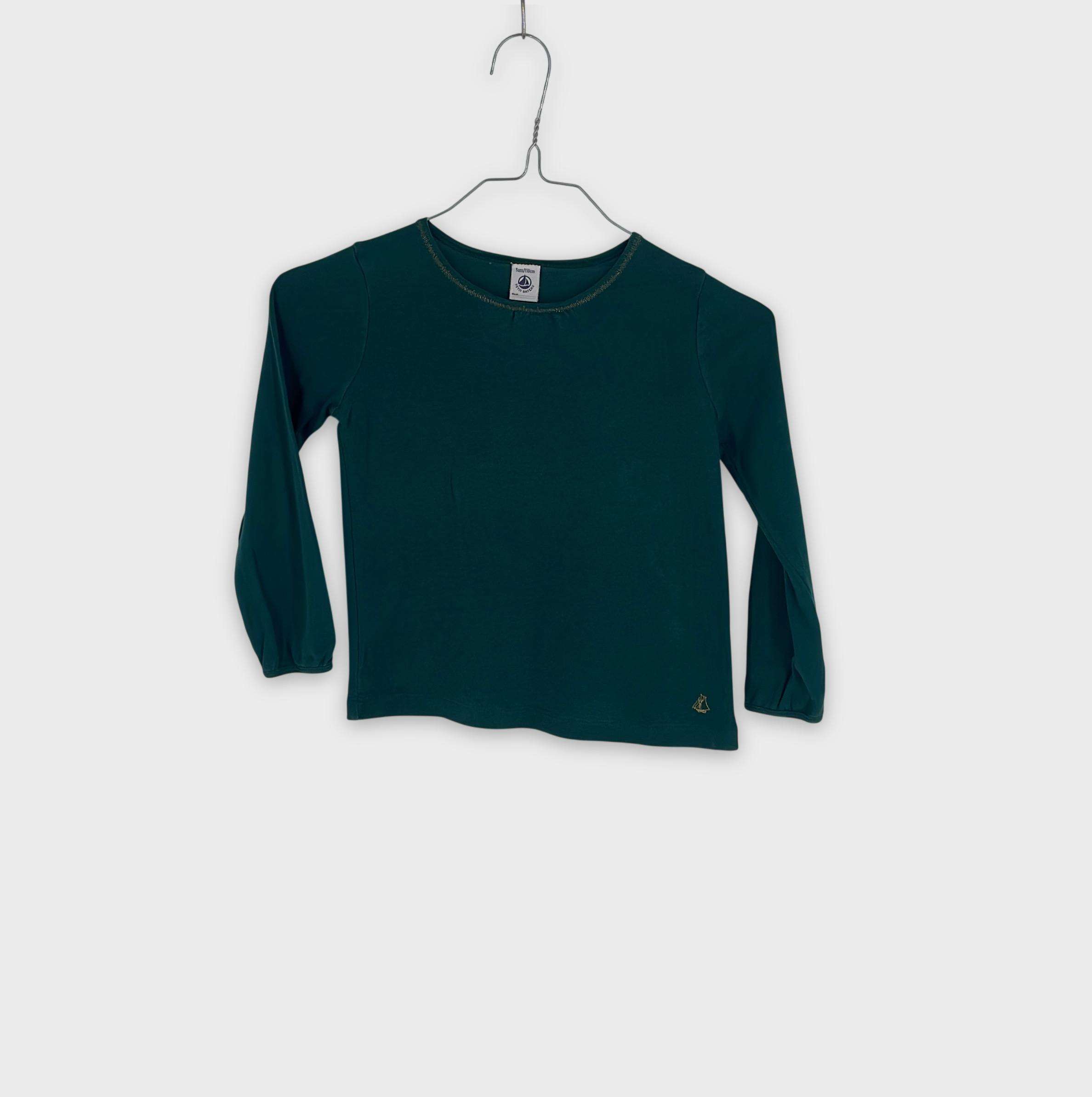 0-T-shirt manches longues Petit Bateau 5 ans