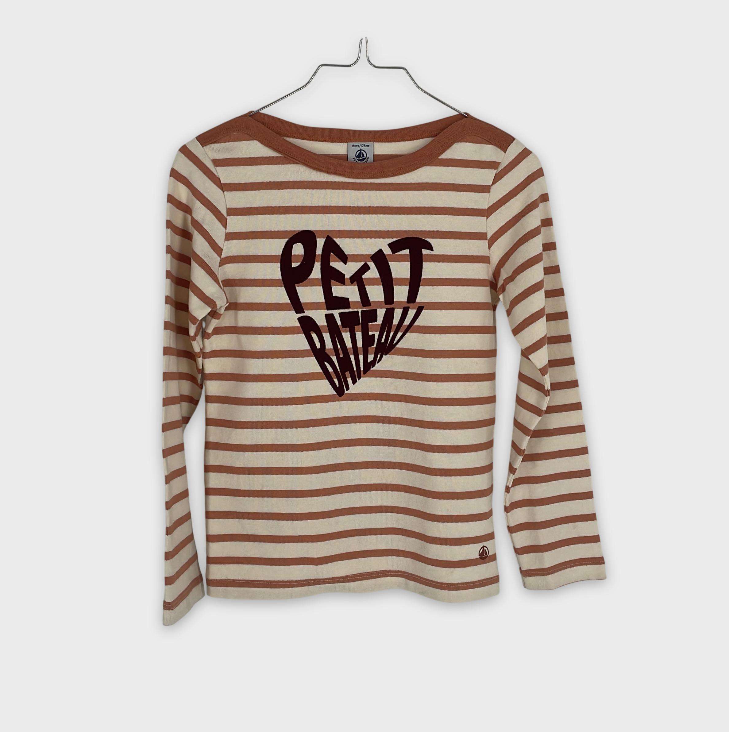 0-T-shirt manches longues Petit Bateau 8 ans