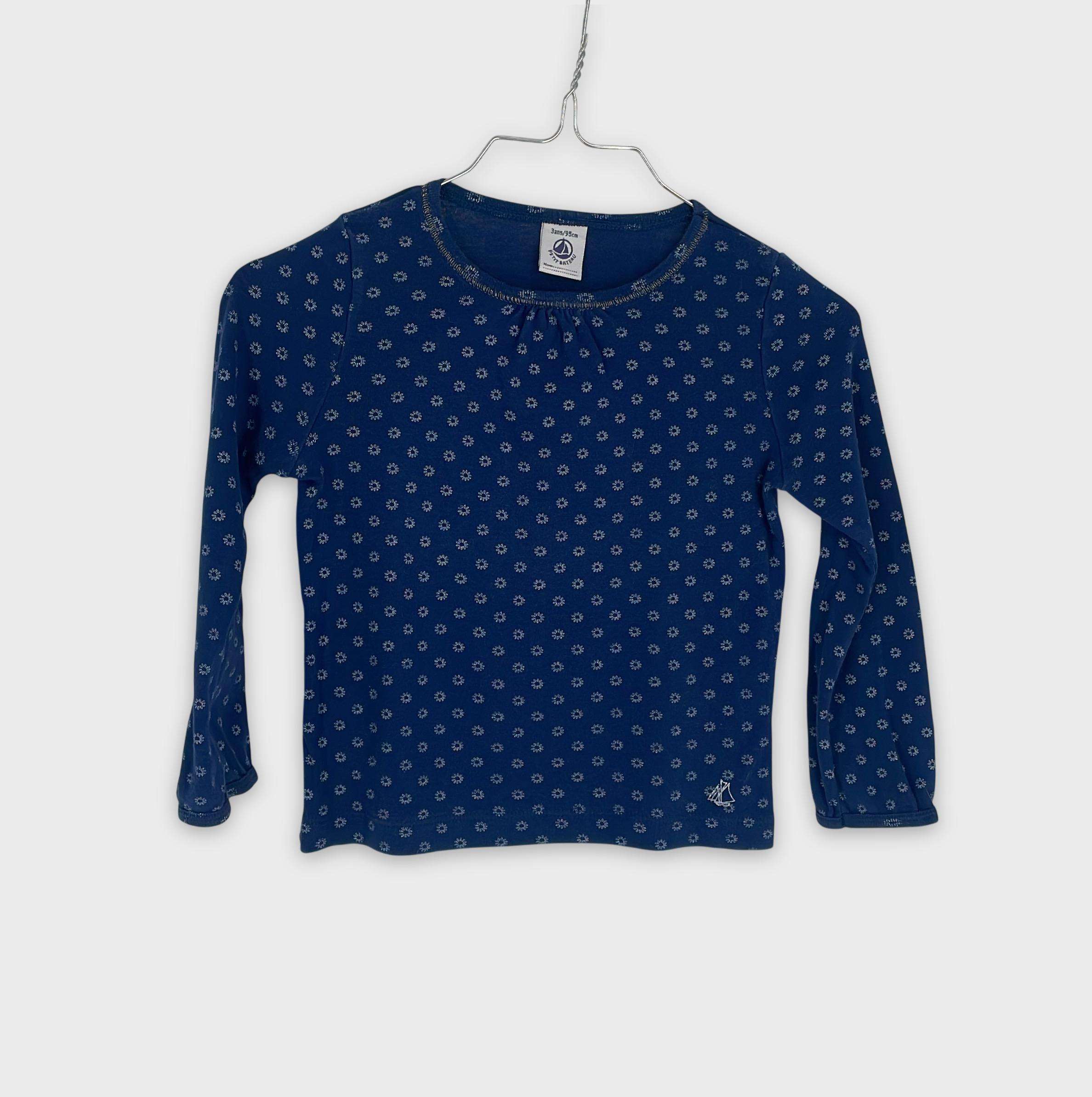 0-T-shirt manches longues Petit Bateau 3 ans