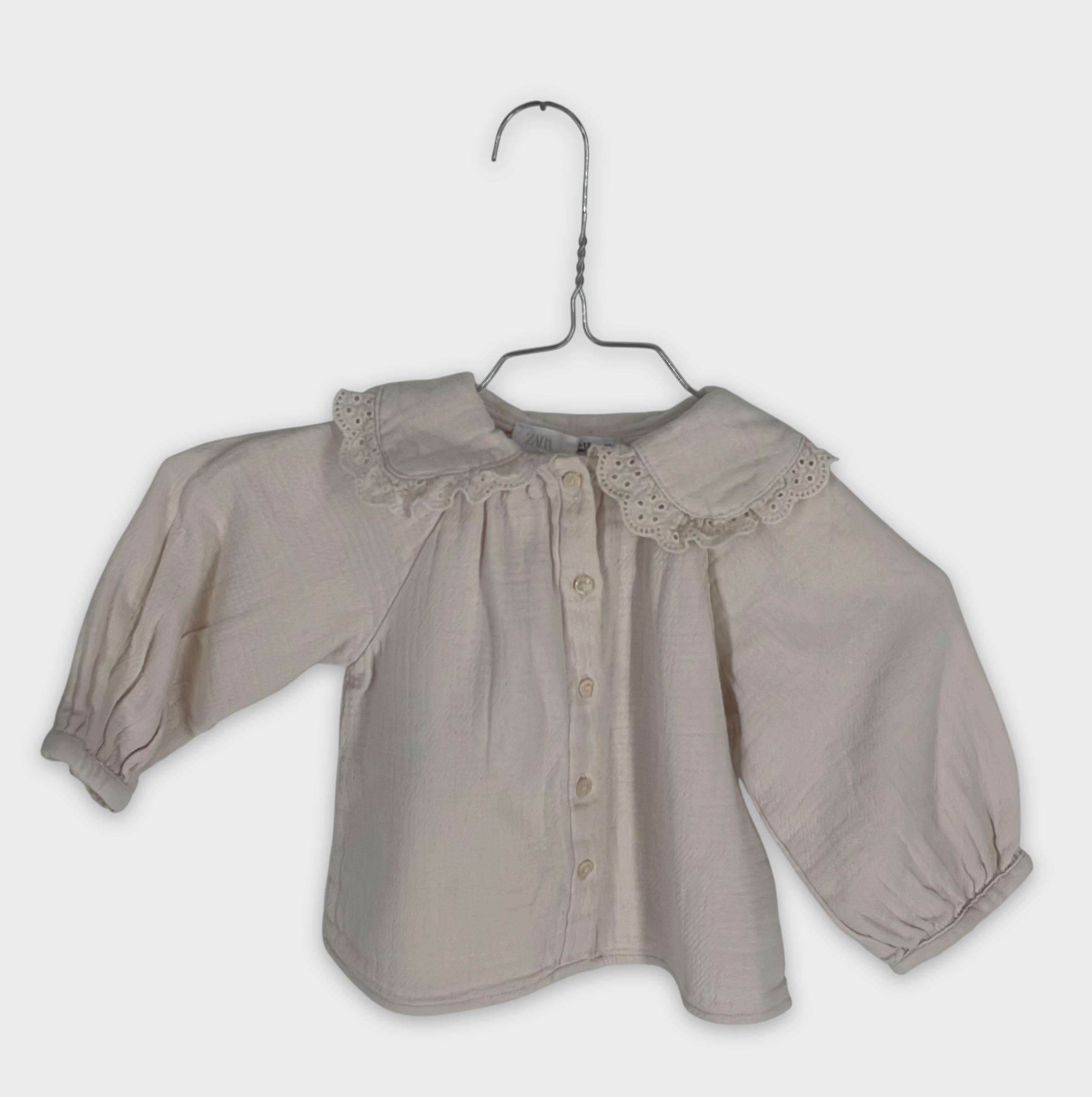 0-Chemise/blouse Zara Baby 9-12 Mois