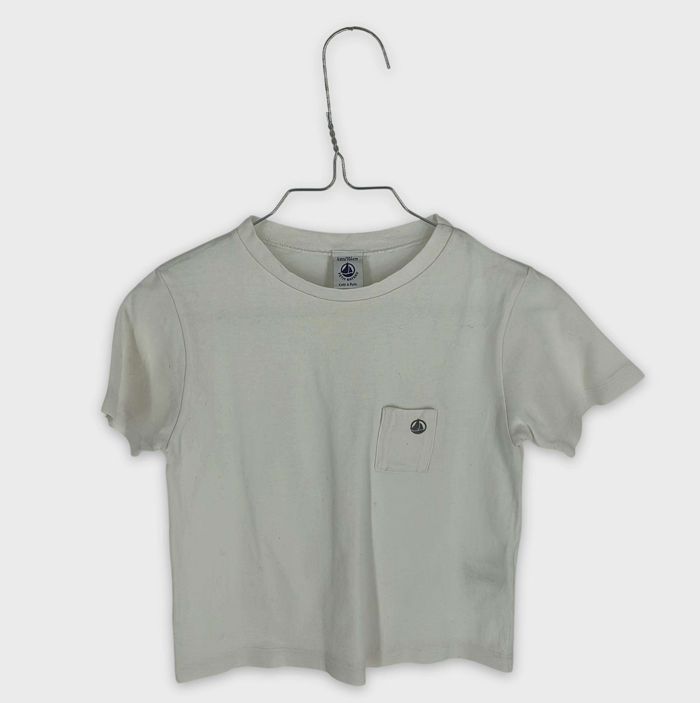 0-T-shirt manches courtes Petit Bateau 4 ans