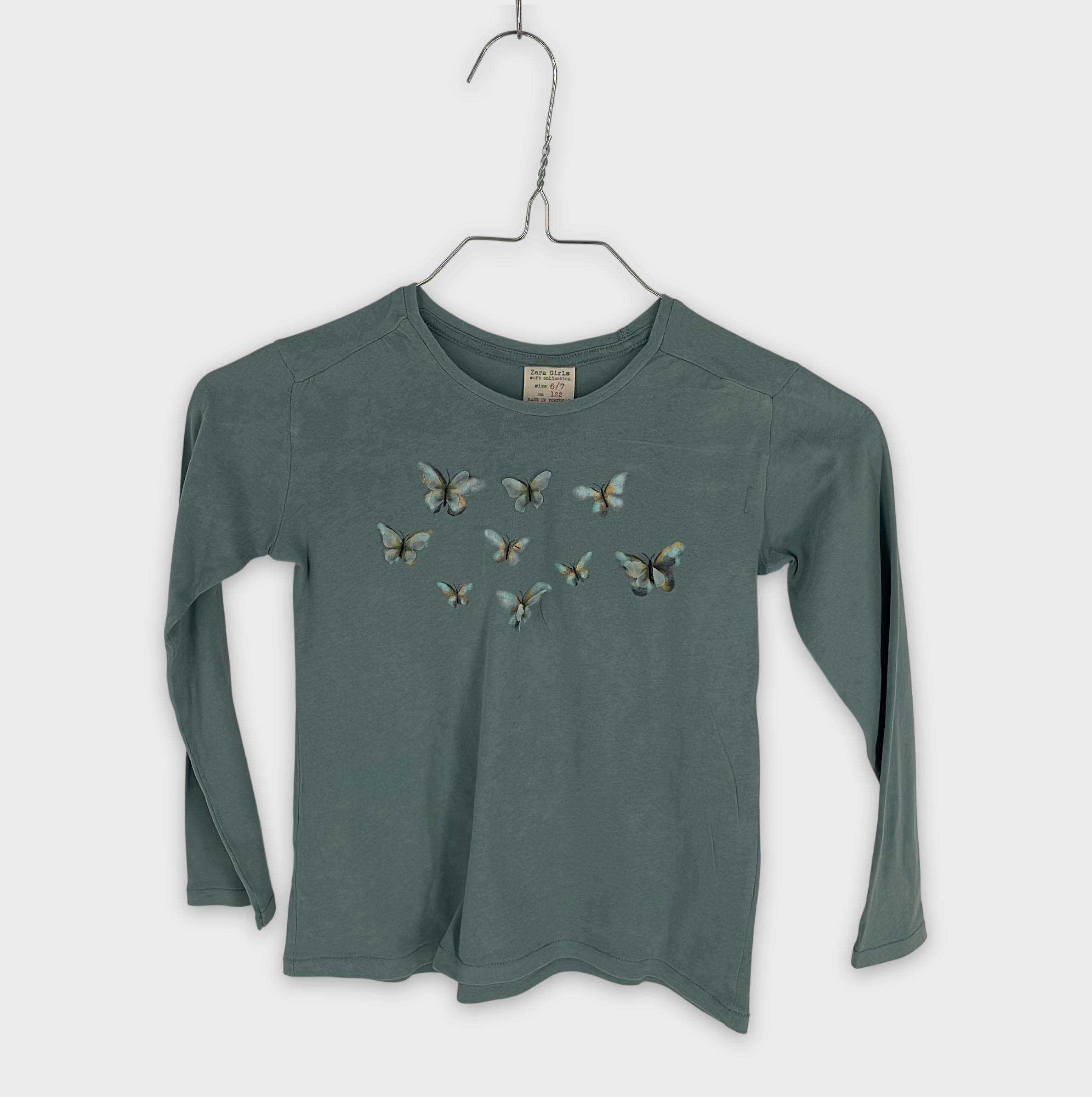 0-T-shirt manches longues Zara Kids 6-7 Ans