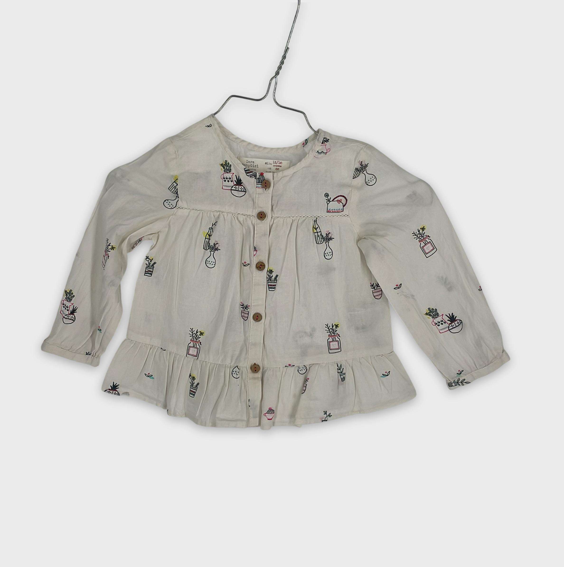 0-Chemise/blouse Zara Baby 12-18 Mois