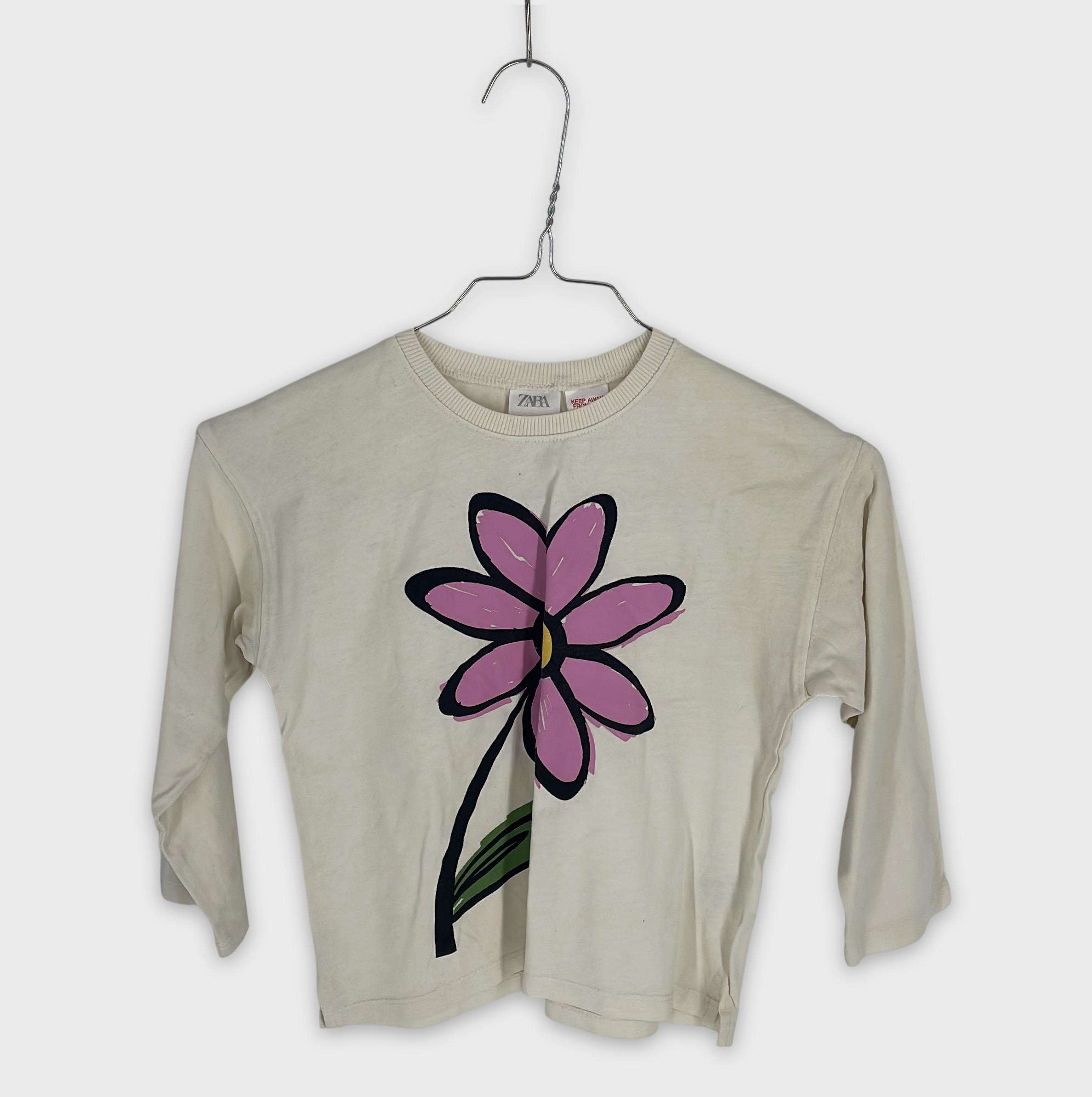 0-T-shirt manches longues Zara Kids 5-6 Ans