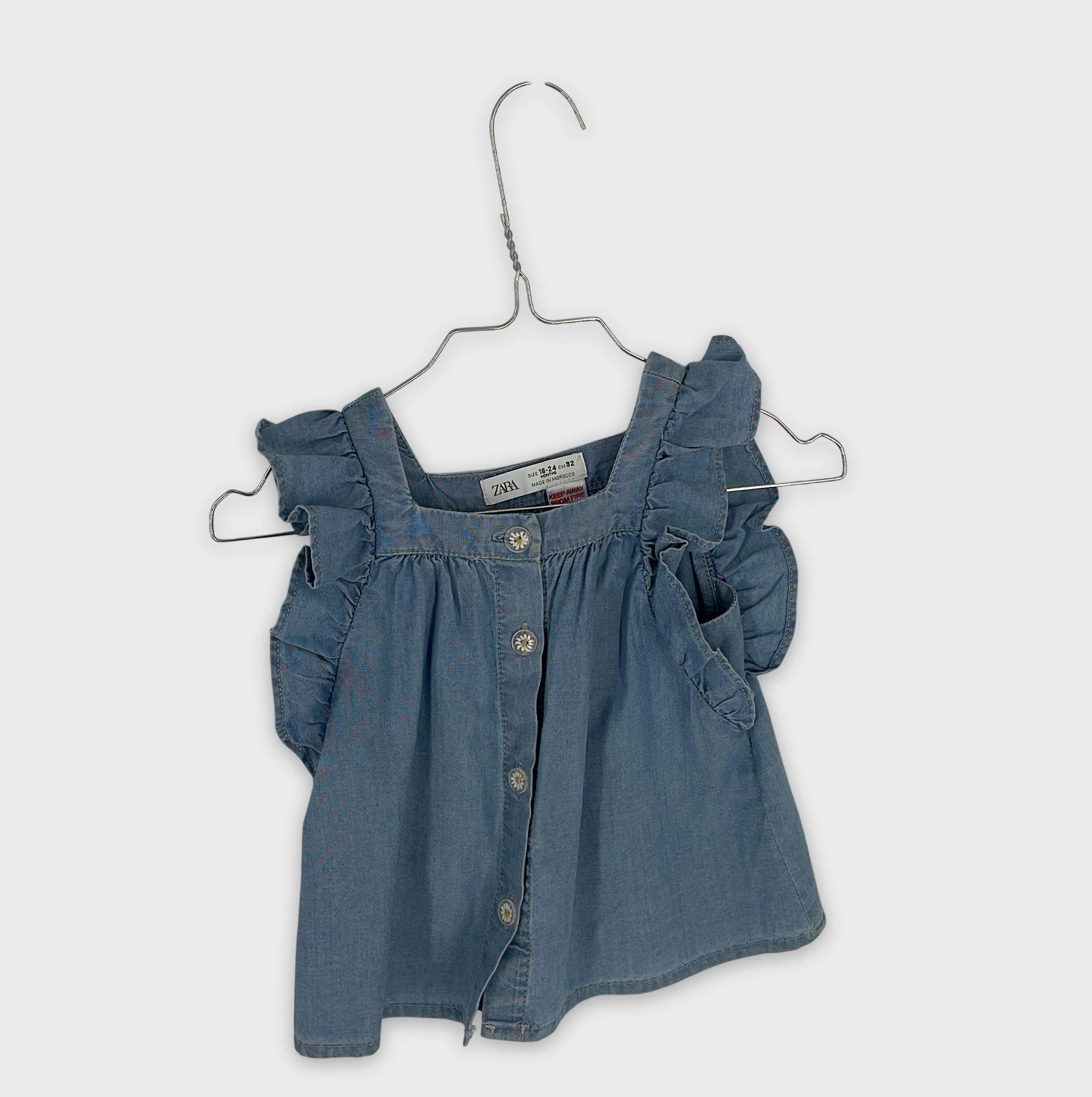 0-Chemise/blouse Zara Baby 18-24 Mois