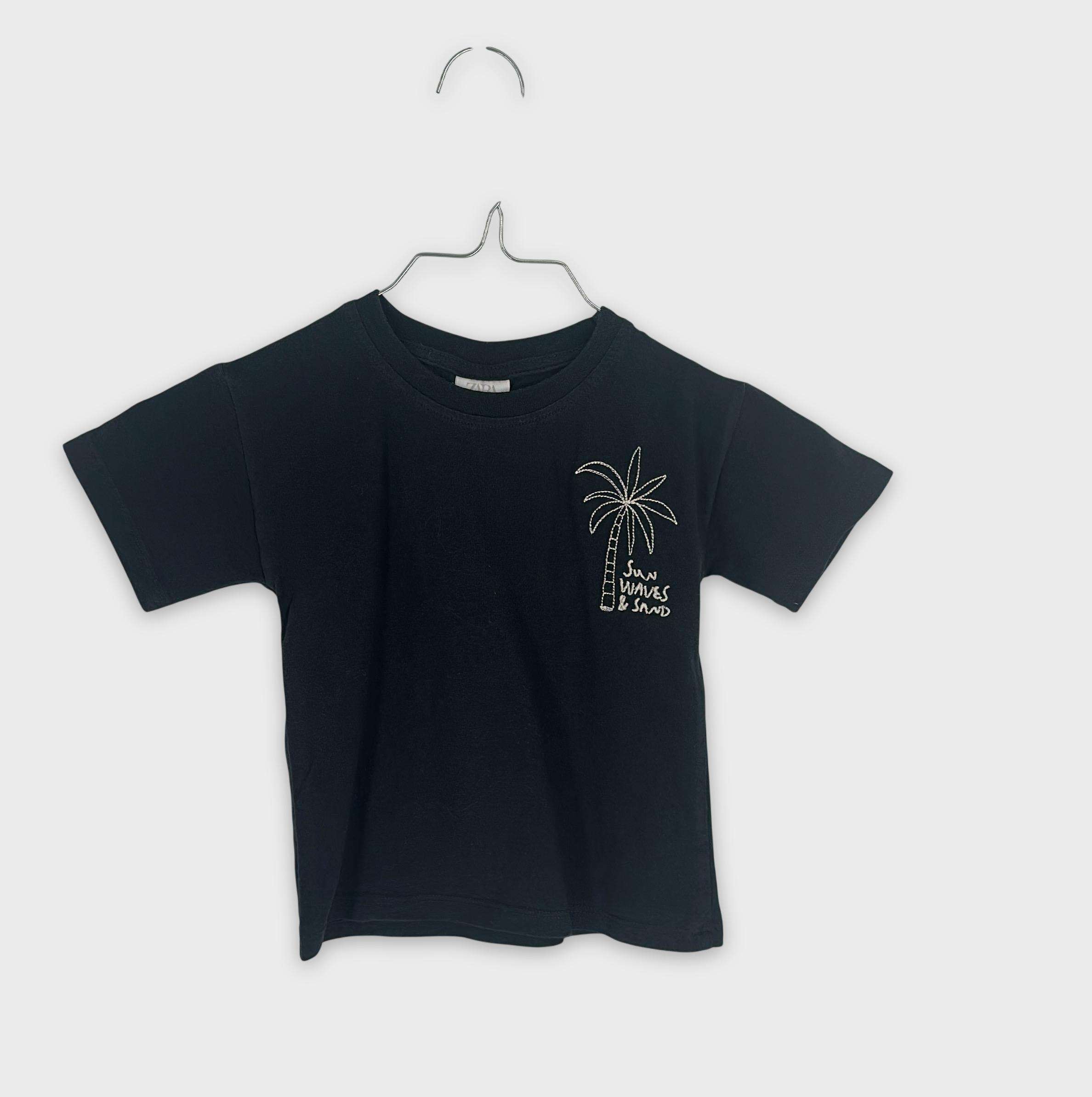 0-T-shirt manches courtes Zara Baby 9-12 Mois