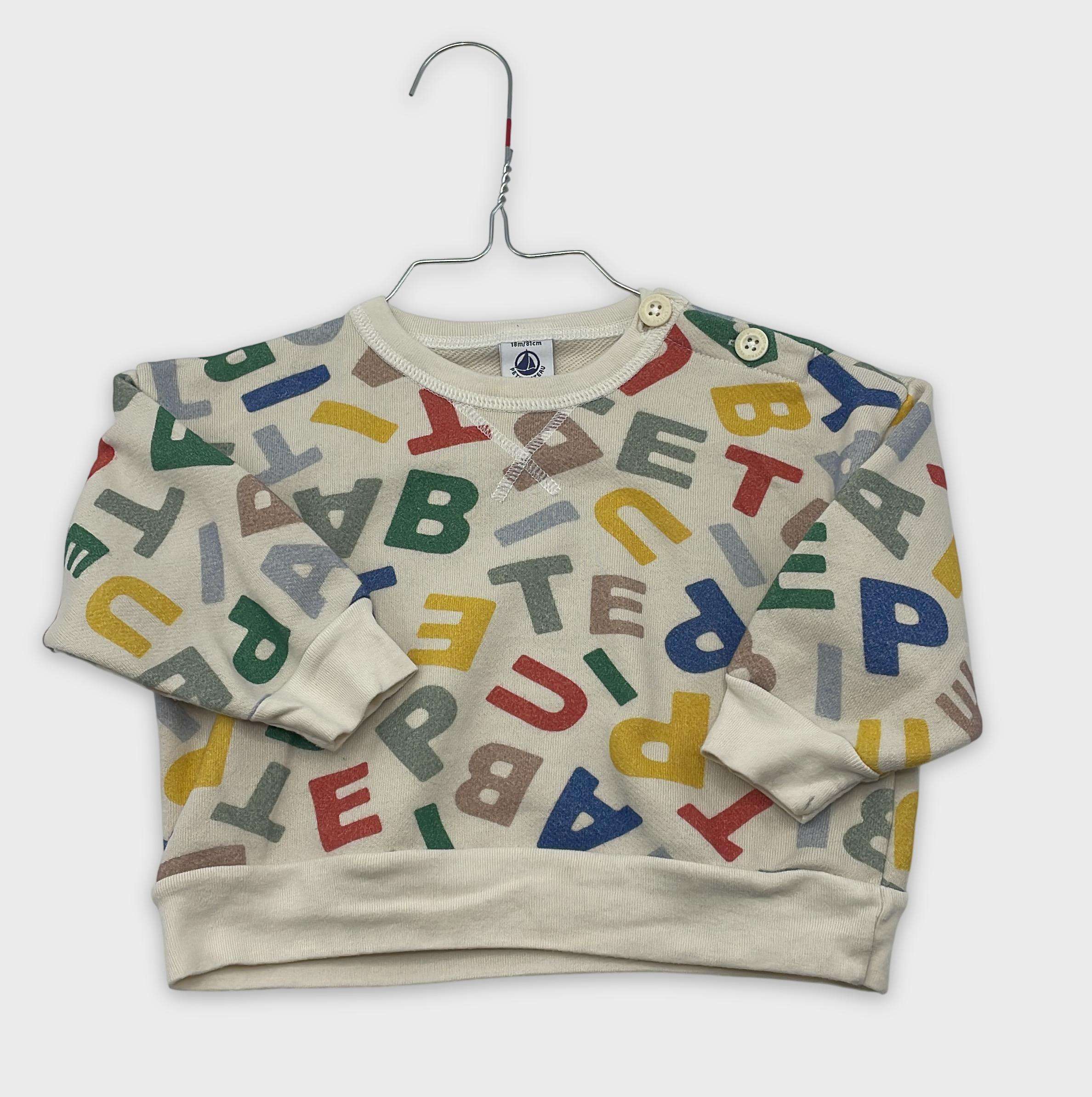 0-Sweat Petit Bateau 18 mois