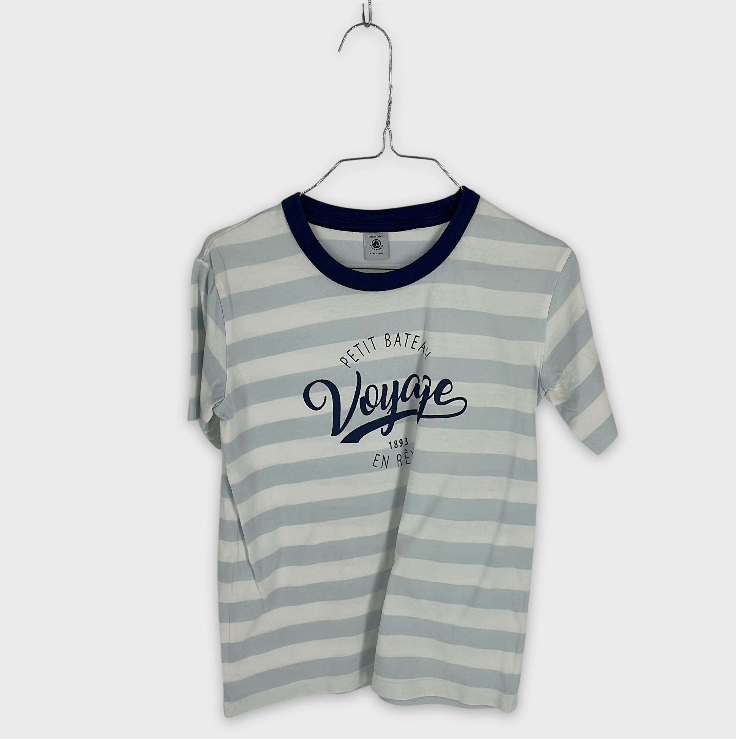 0-T-shirt manches courtes Petit Bateau 12 ans
