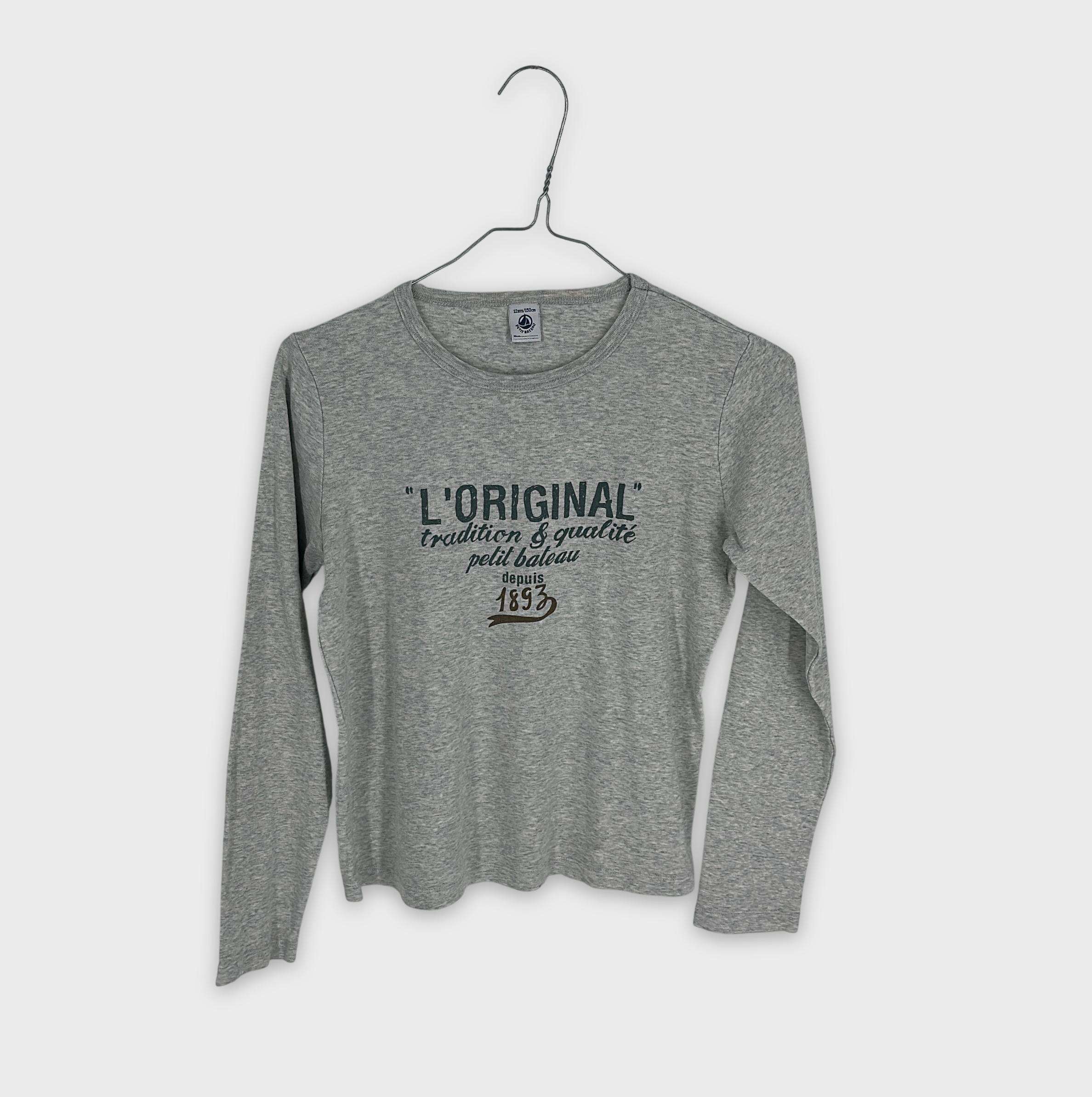 0-T-shirt manches longues Petit Bateau 12 ans