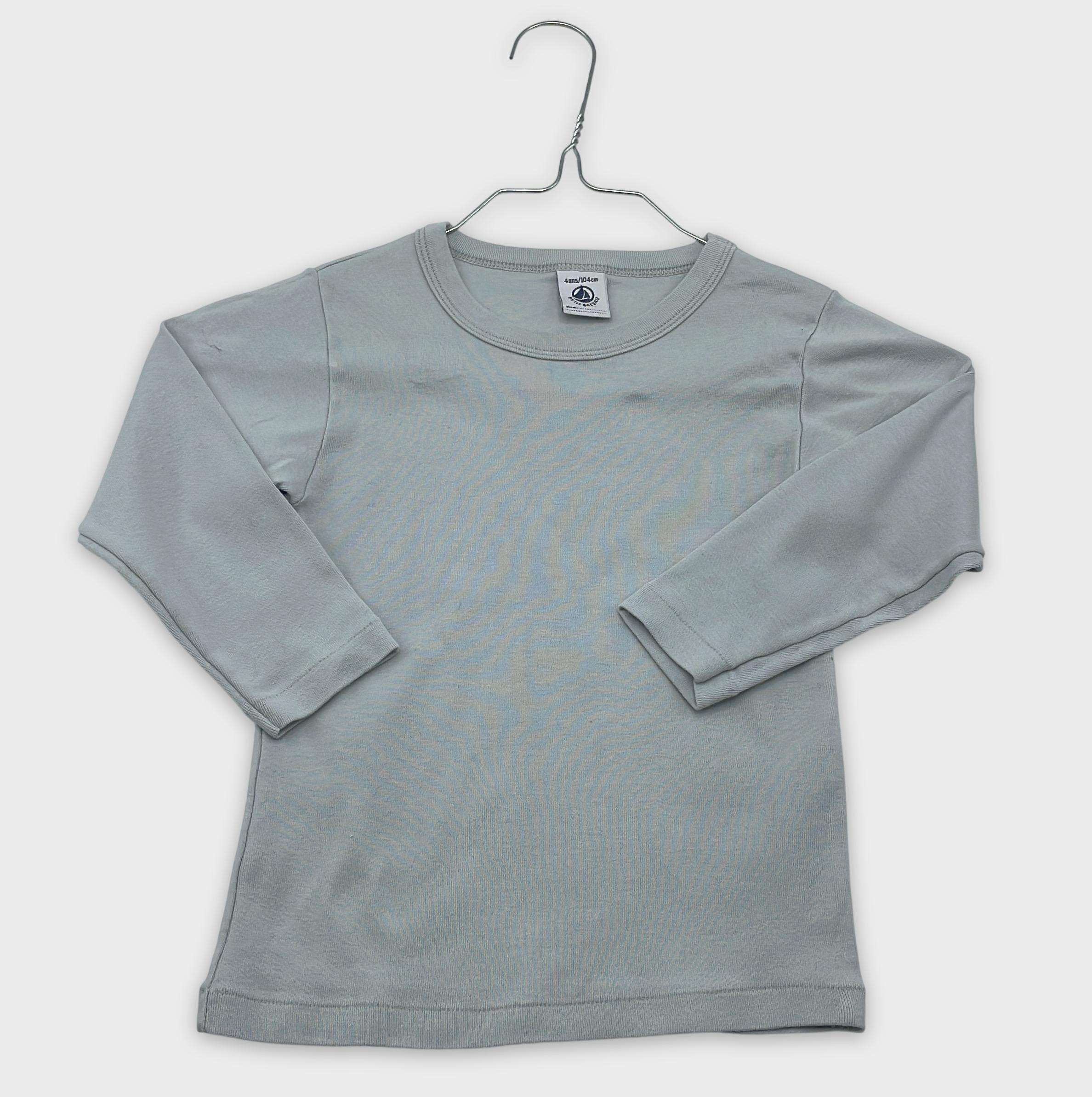 0-T-shirt manches longues Petit Bateau 4 ans
