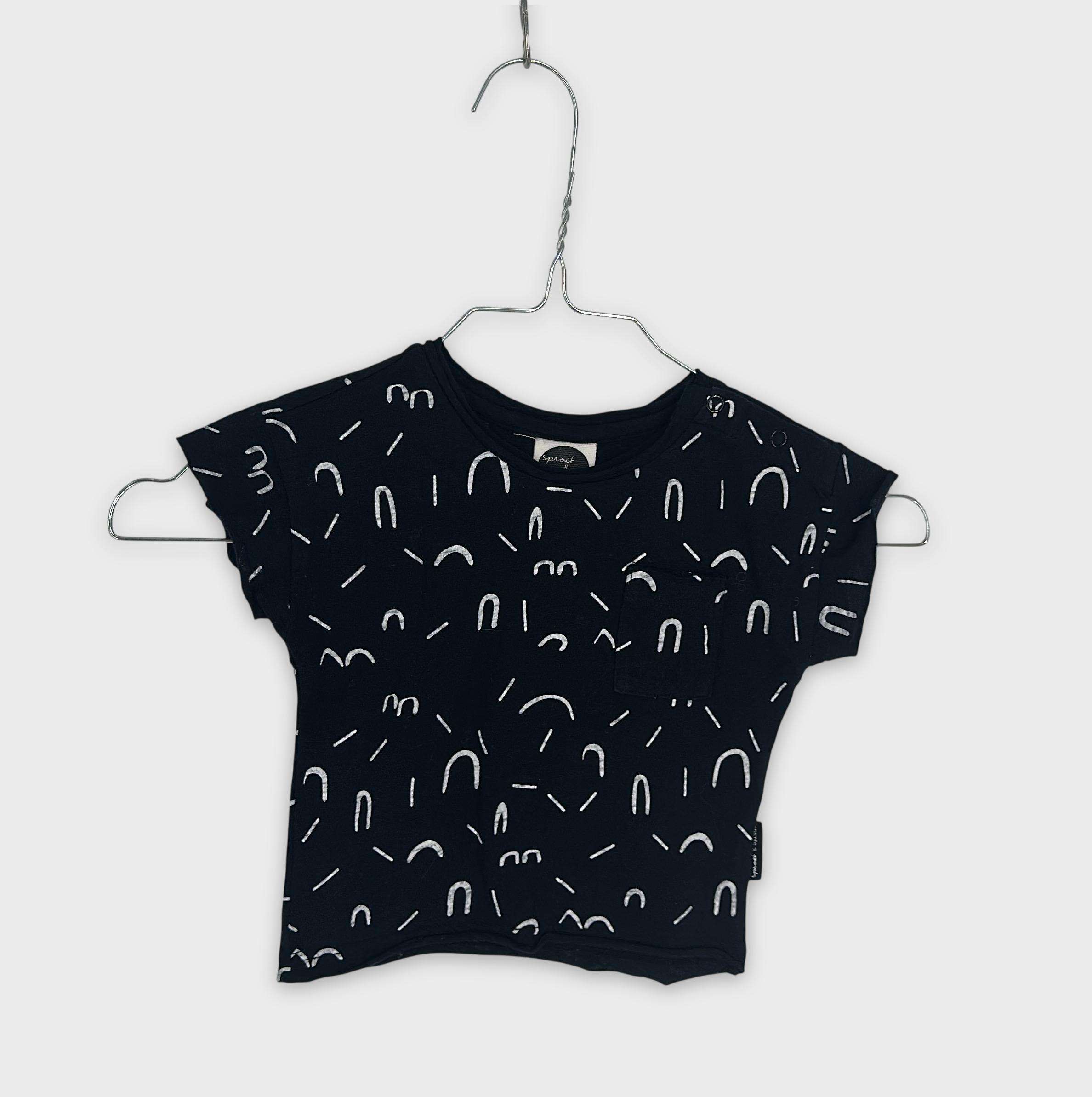 0-T-shirt manches courtes Sproet & Sprout 3-6 Mois