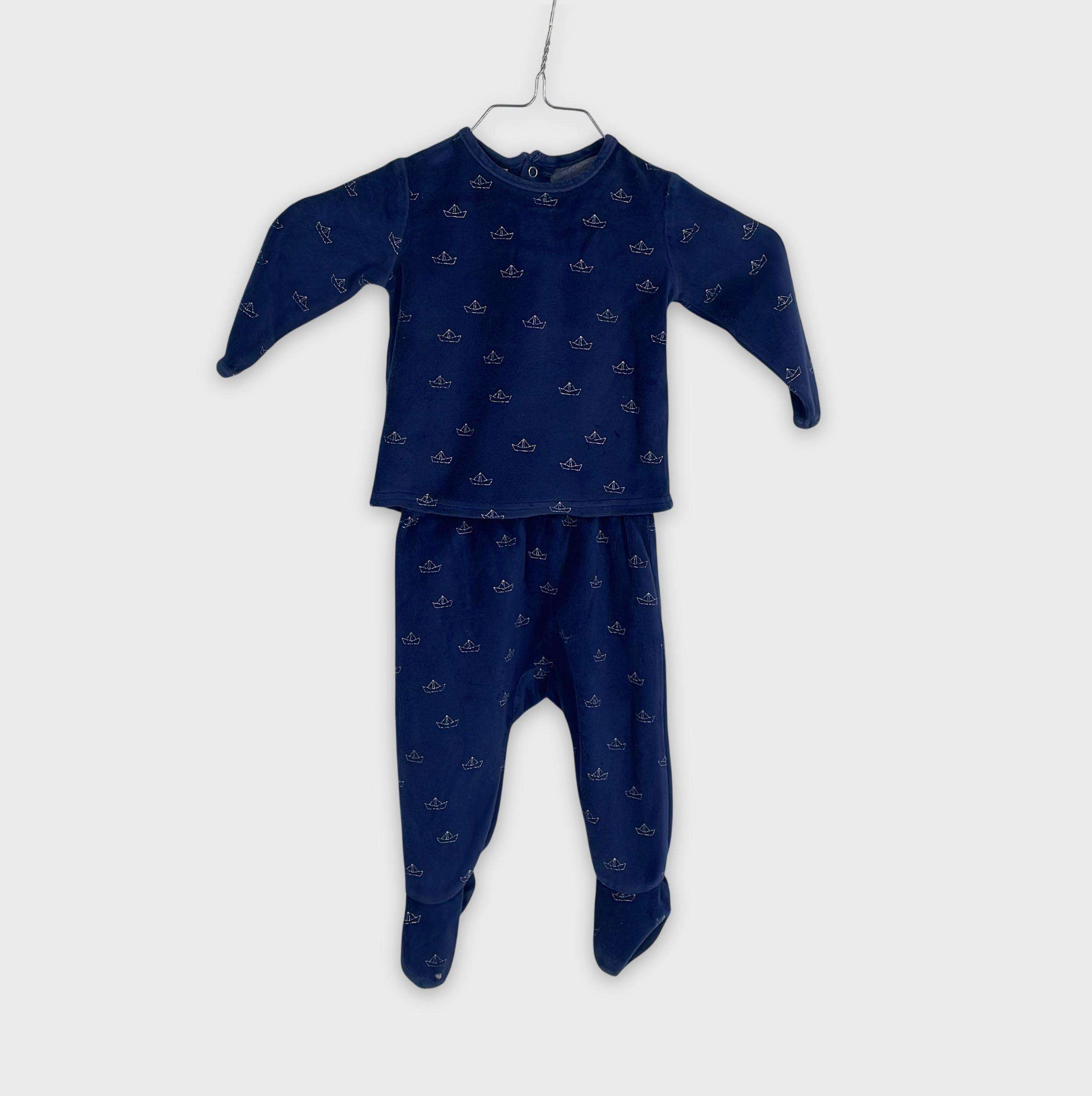 0-Pyjama long Marque Inconnue 6 mois