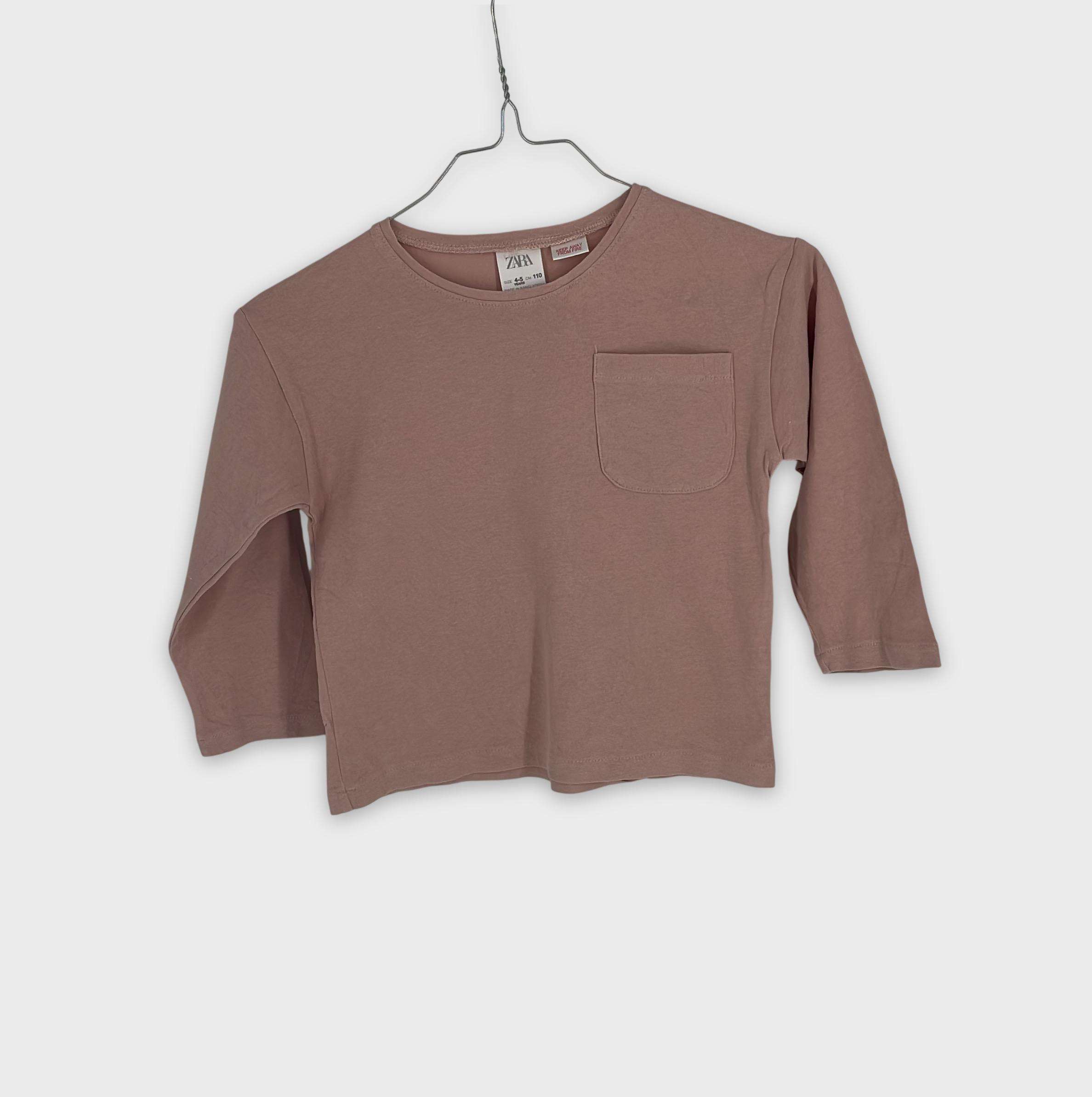 0-T-shirt manches longues Zara Kids 4-5 Ans