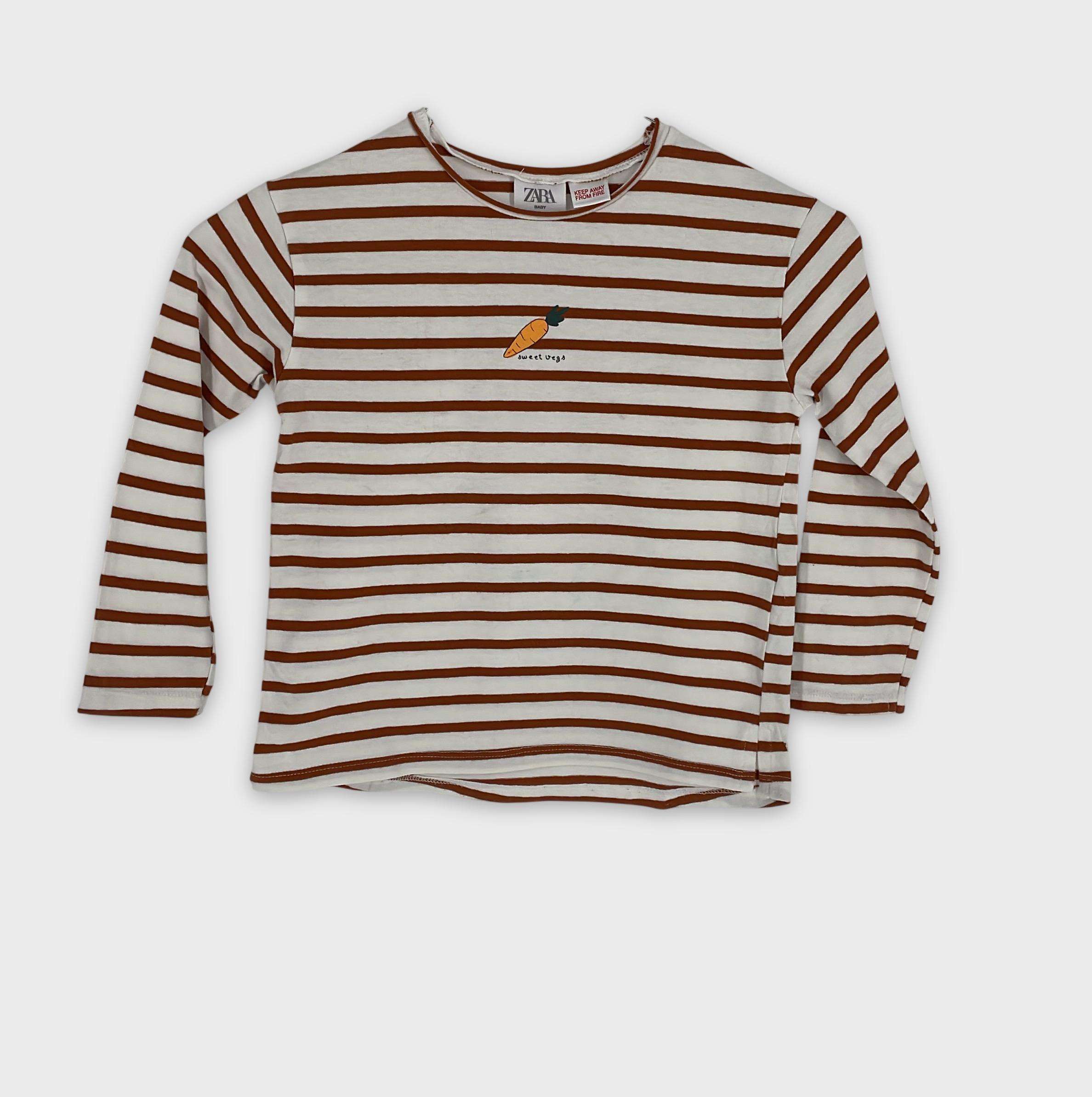 0-T-shirt manches longues Zara Kids 4-5 Ans