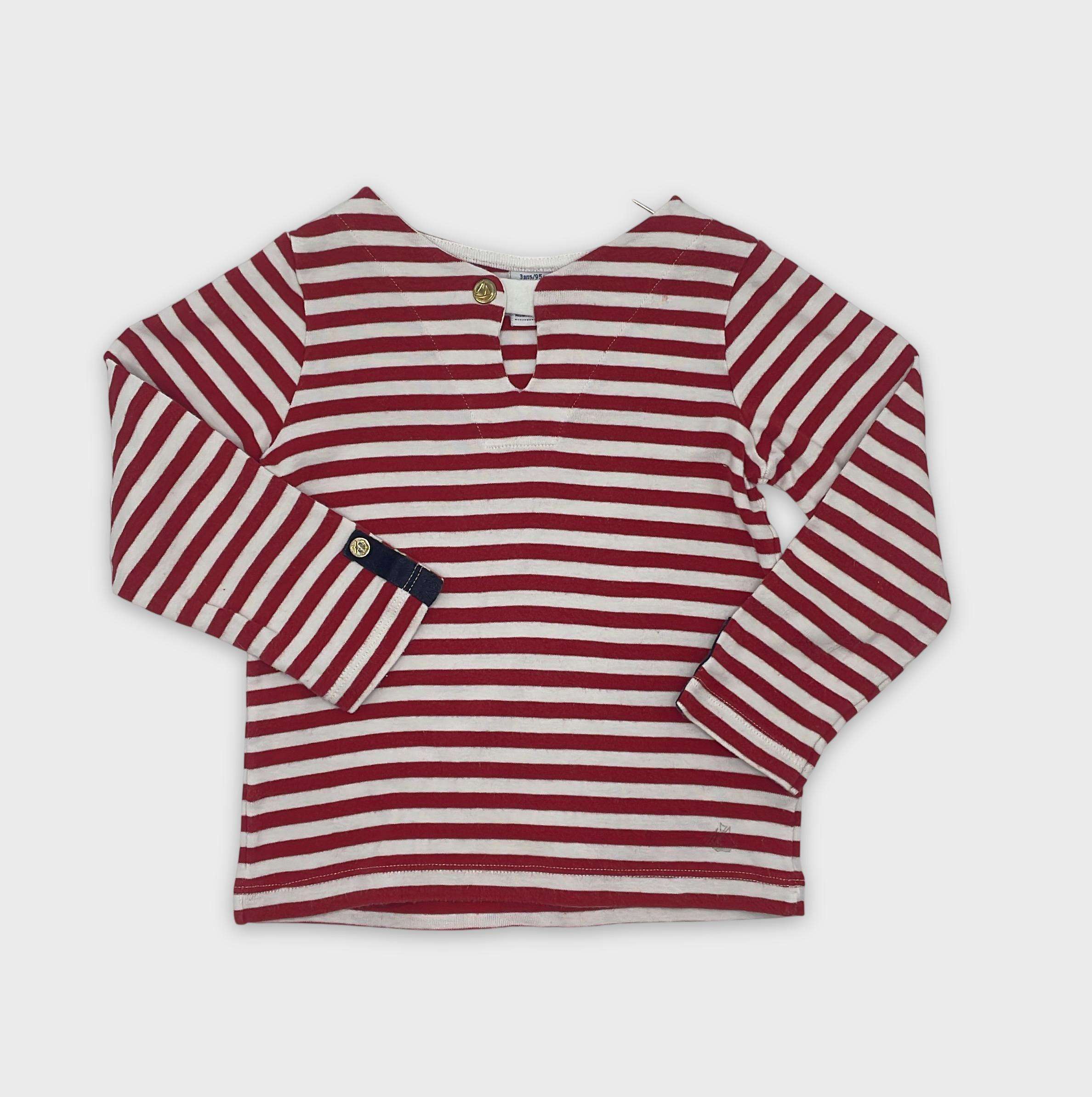 0-T-shirt manches longues Petit Bateau 3 ans