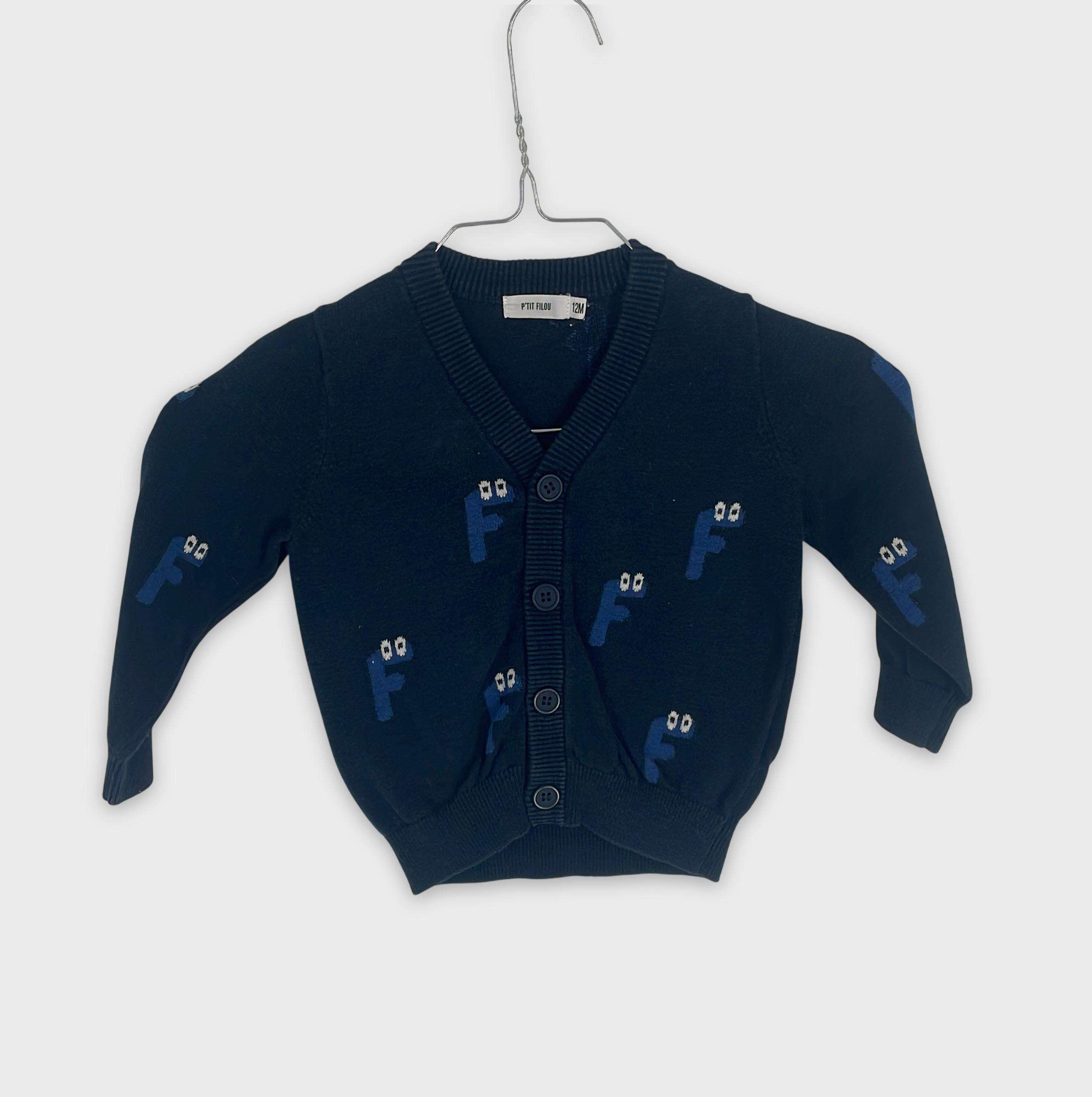 0-Gilet P'tit filou 12 mois