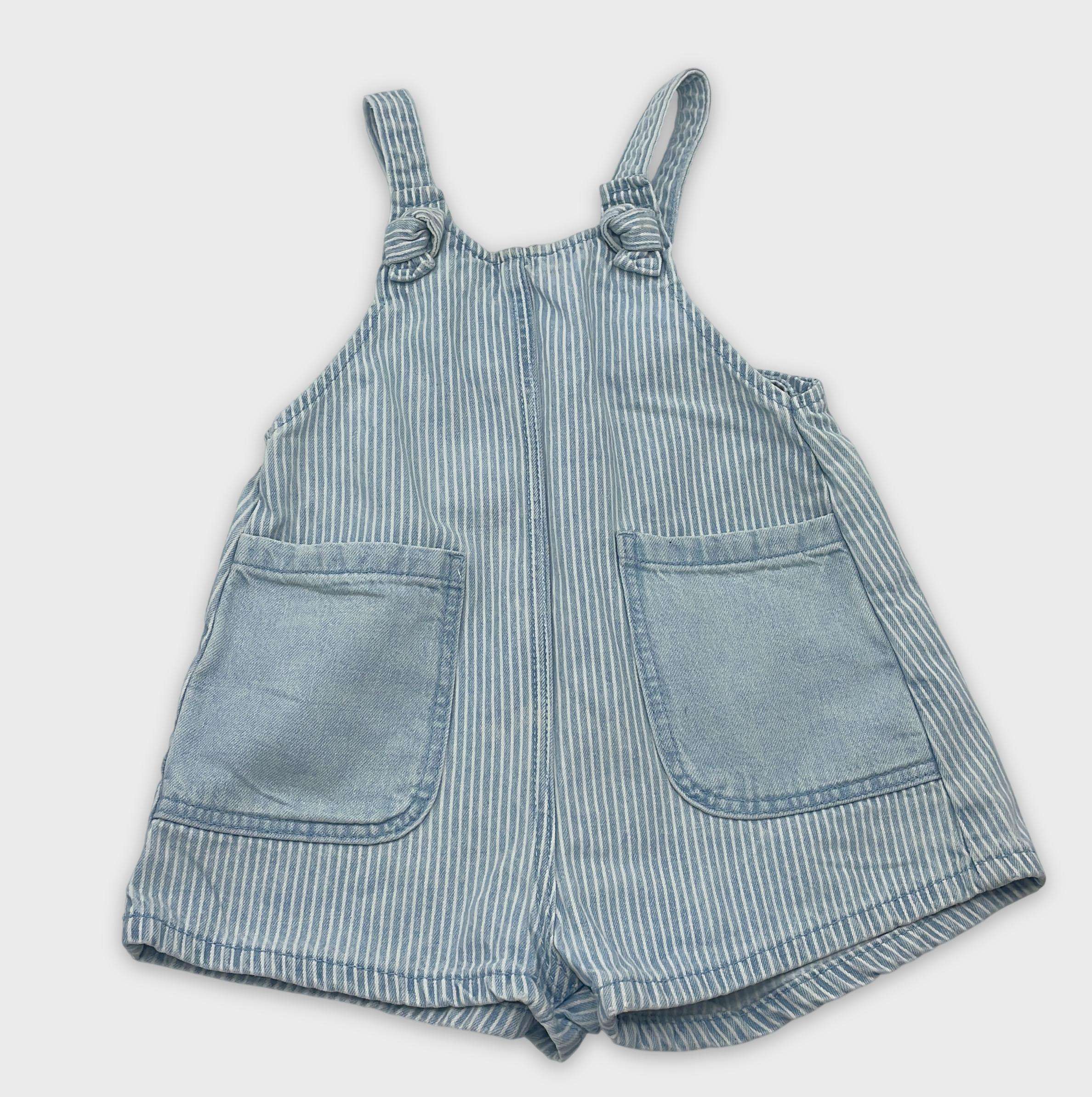 0-Salopette (courte) Zara Baby 12-18 Mois