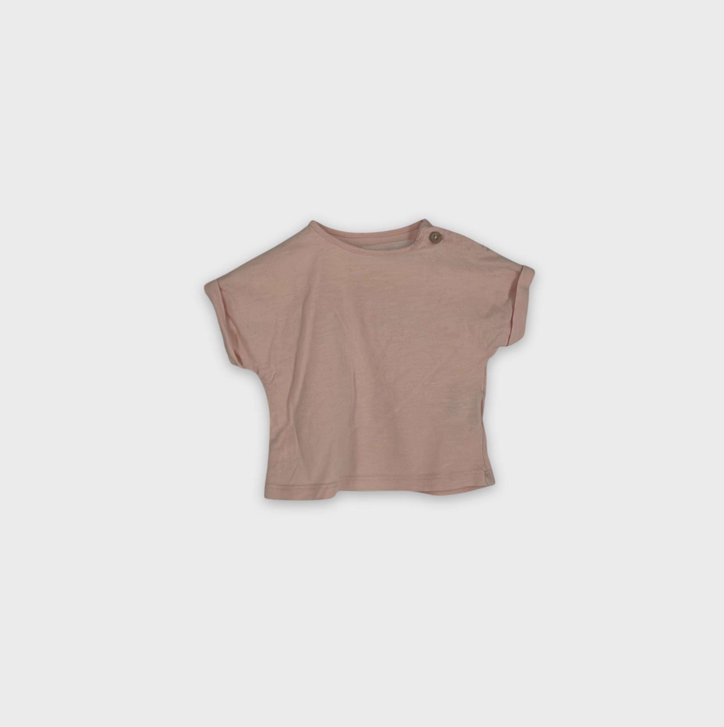 0-T-shirt manches courtes Zara Baby 1-3 Mois