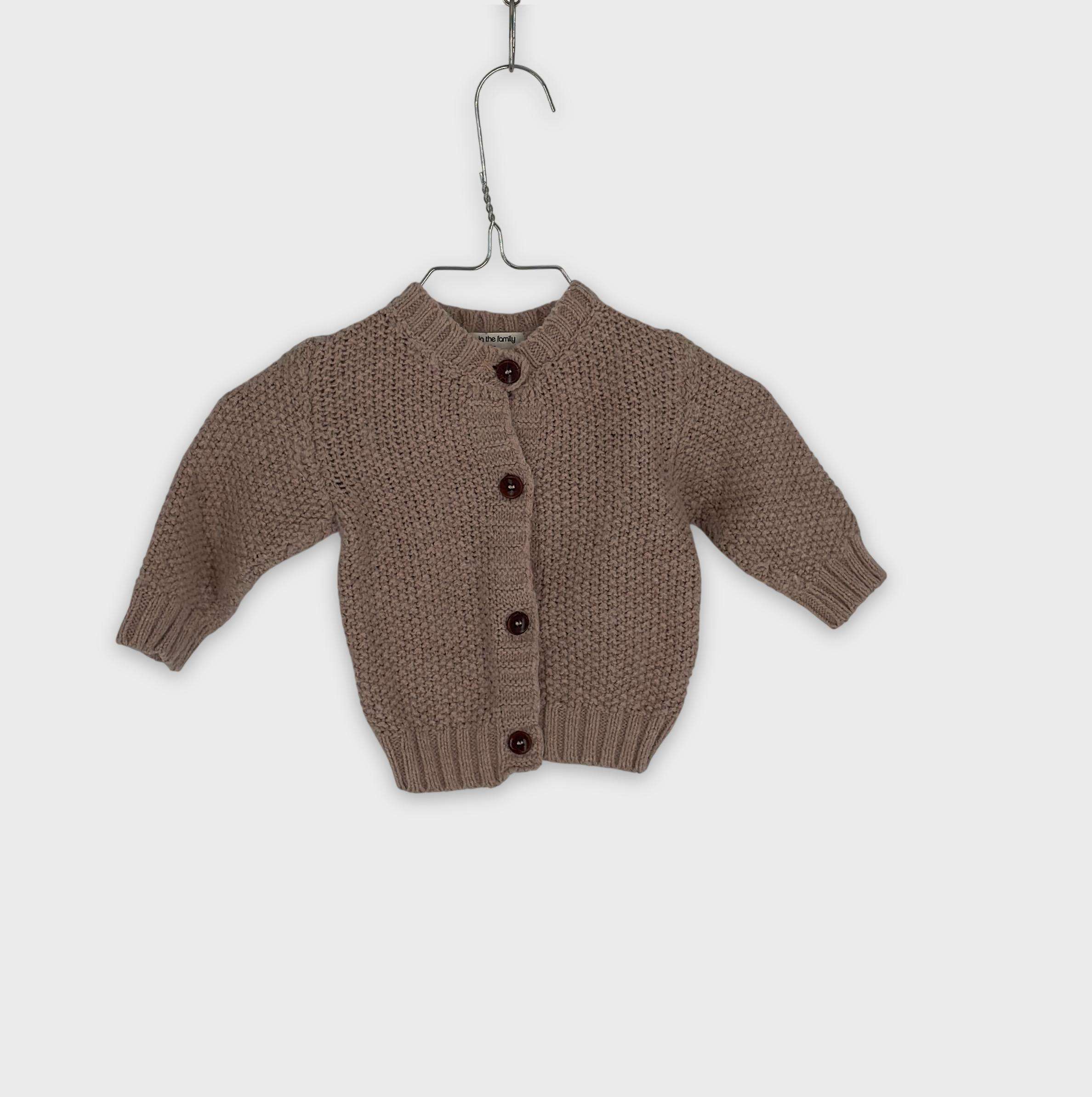 0-Gilet 1+ In The Family 6 mois