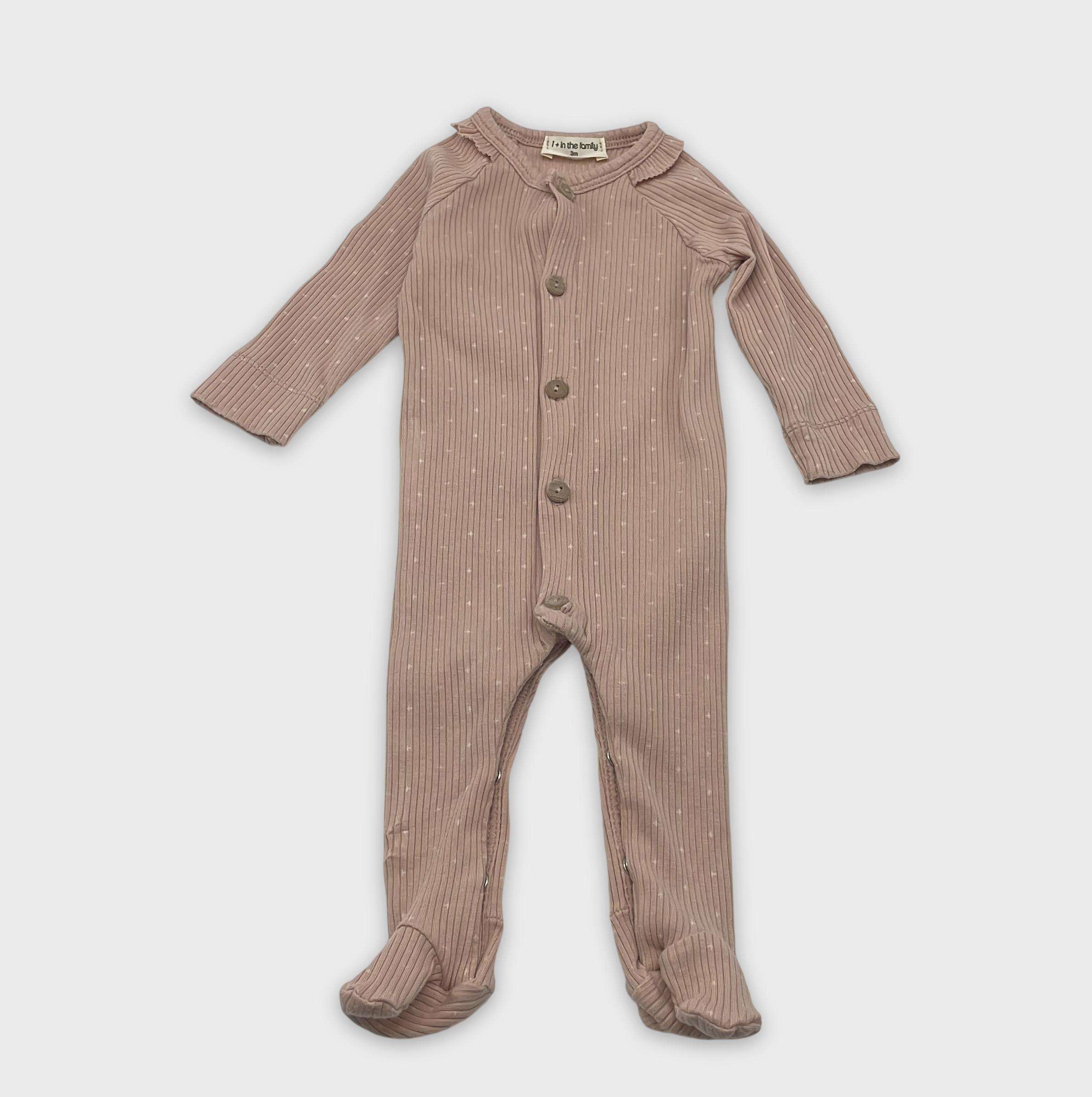 0-Pyjama long 1+ In The Family 3 mois