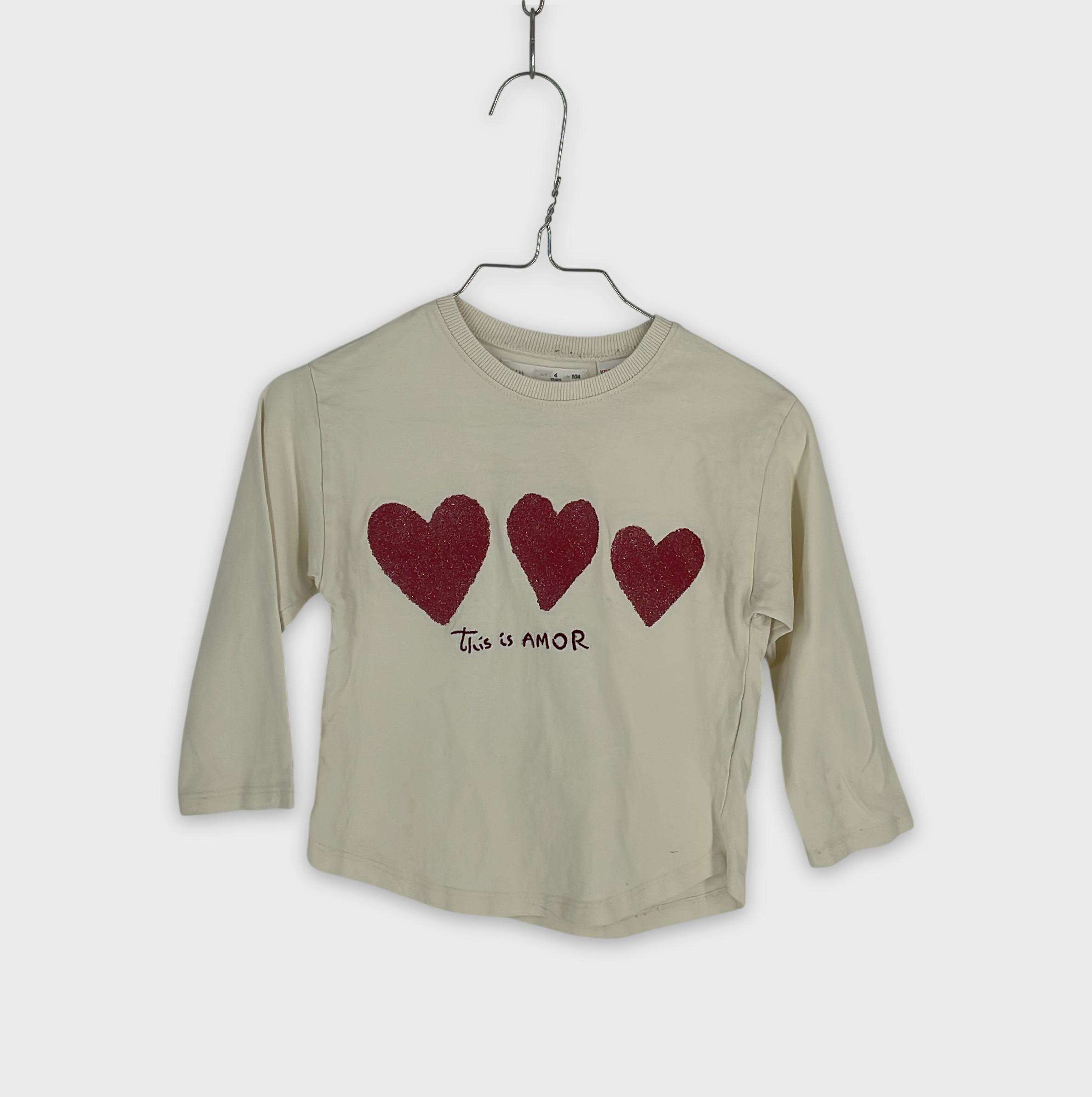 0-T-shirt manches longues Zara Kids 4 ans
