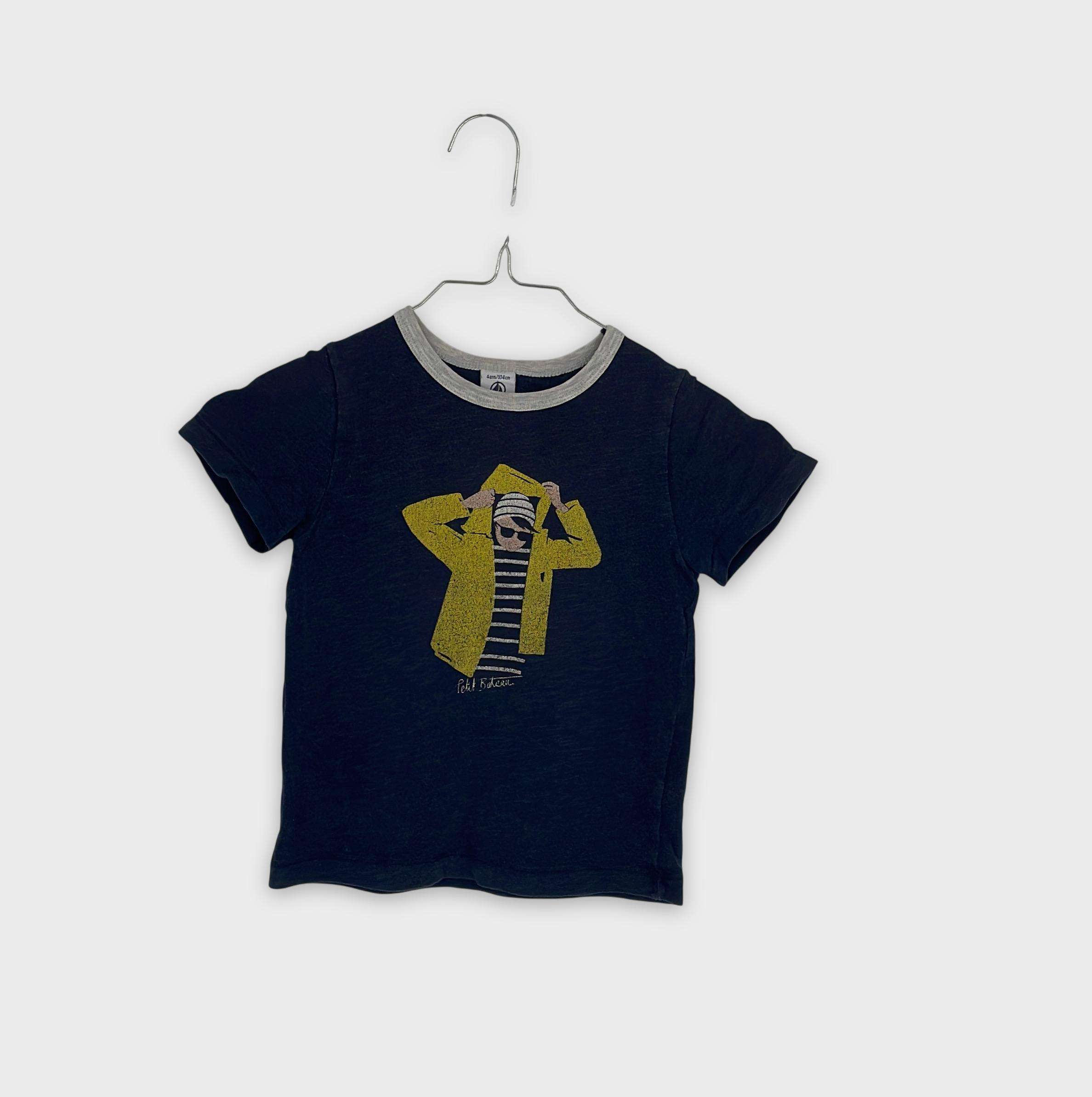 0-T-shirt manches courtes Petit Bateau 4 ans