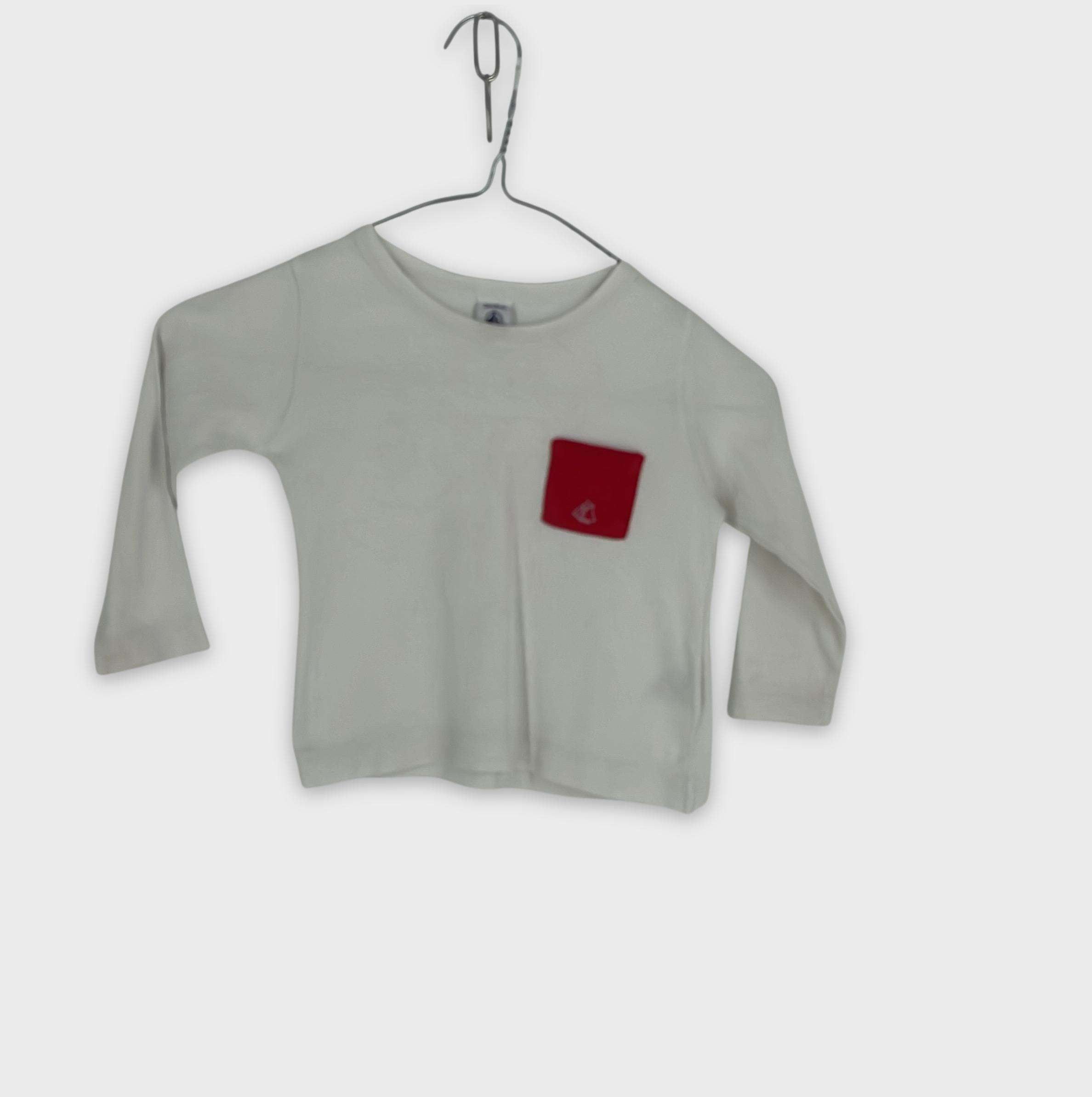 0-T-shirt manches longues Petit Bateau 24 mois