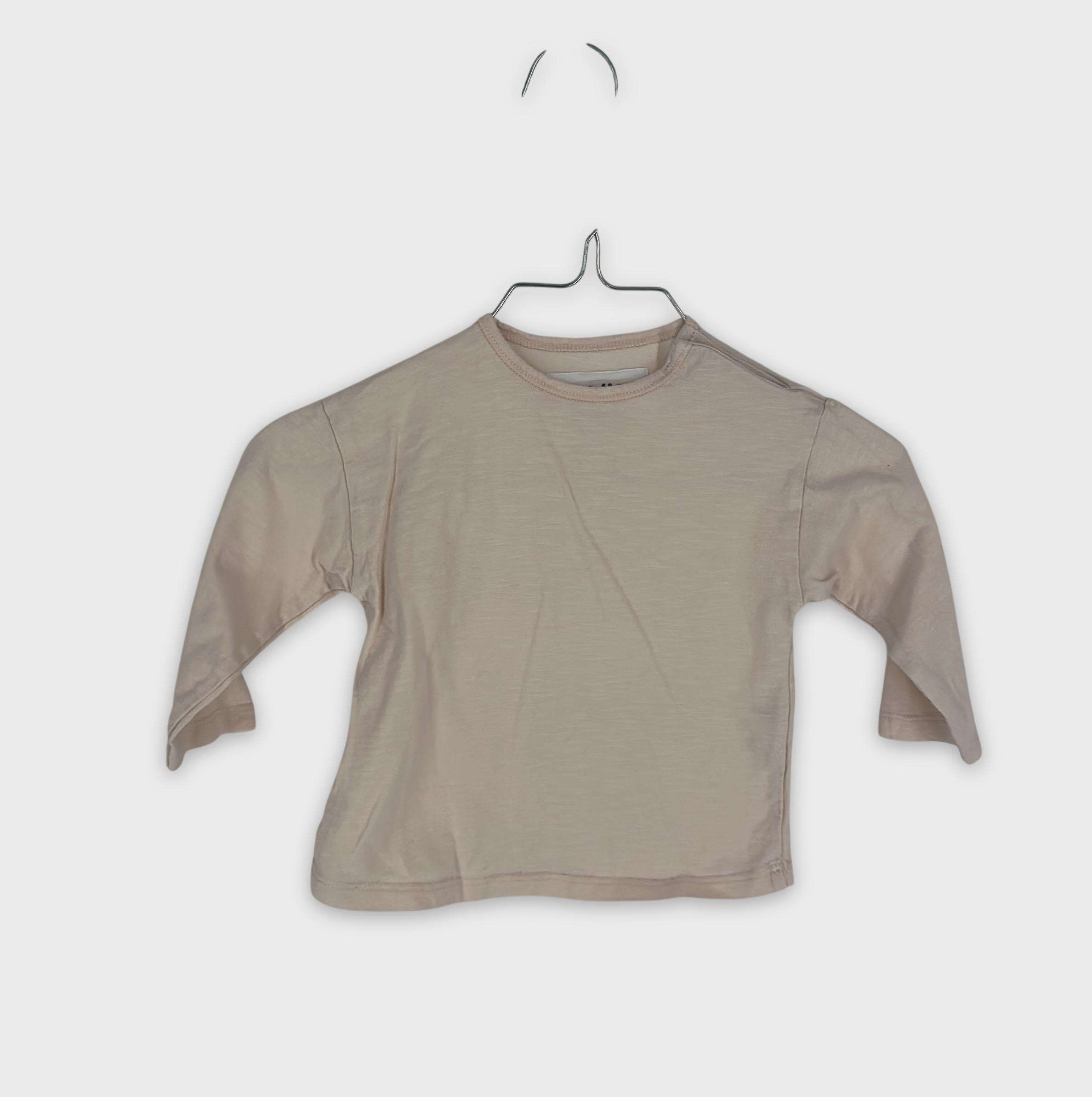 0-T-shirt manches longues Zara Baby 6-9 Mois