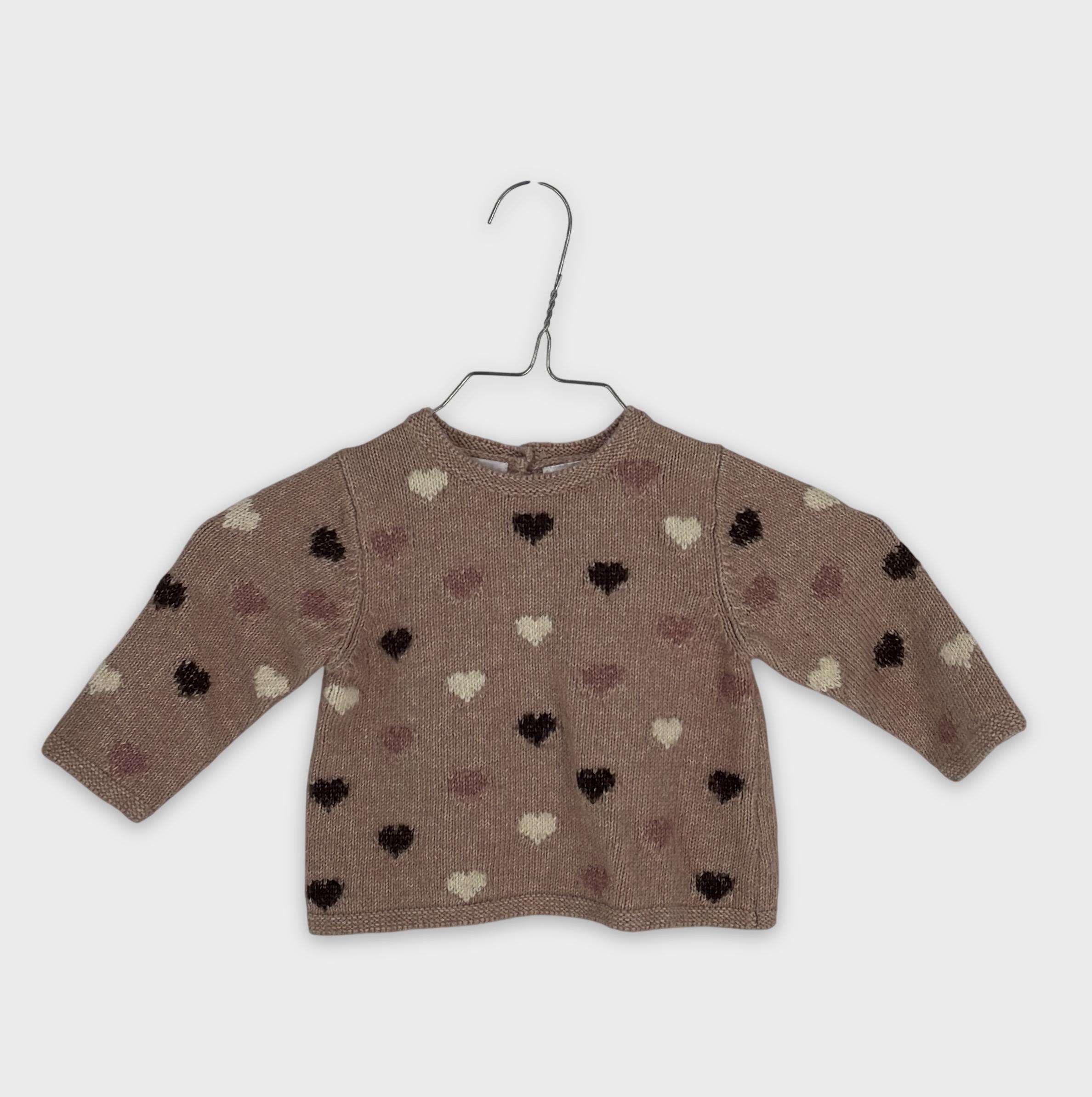 0-Pull Zara Baby 6-9 Mois