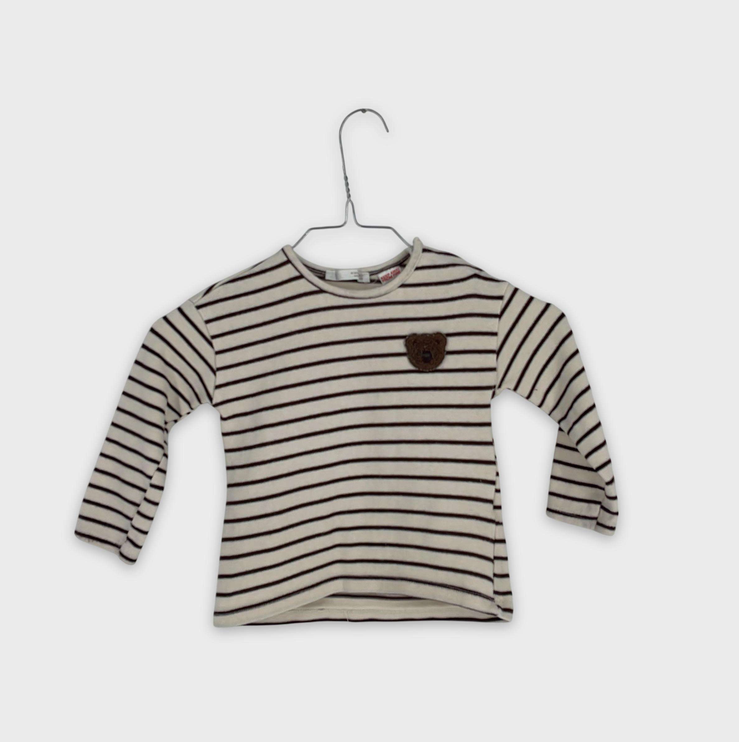 0-T-shirt manches longues Zara Baby 12-18 Mois