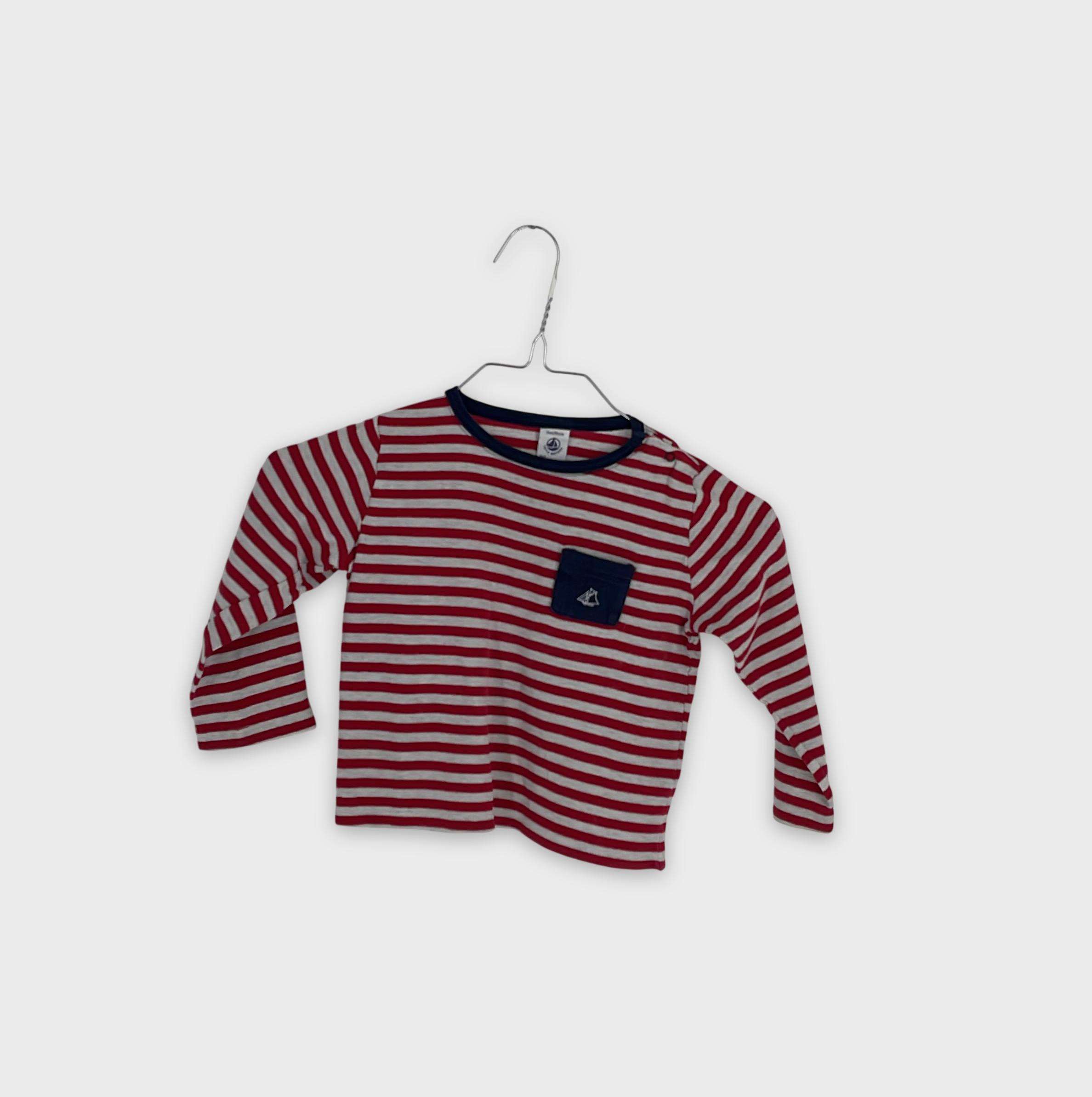 0-T-shirt manches longues Petit Bateau 24 mois