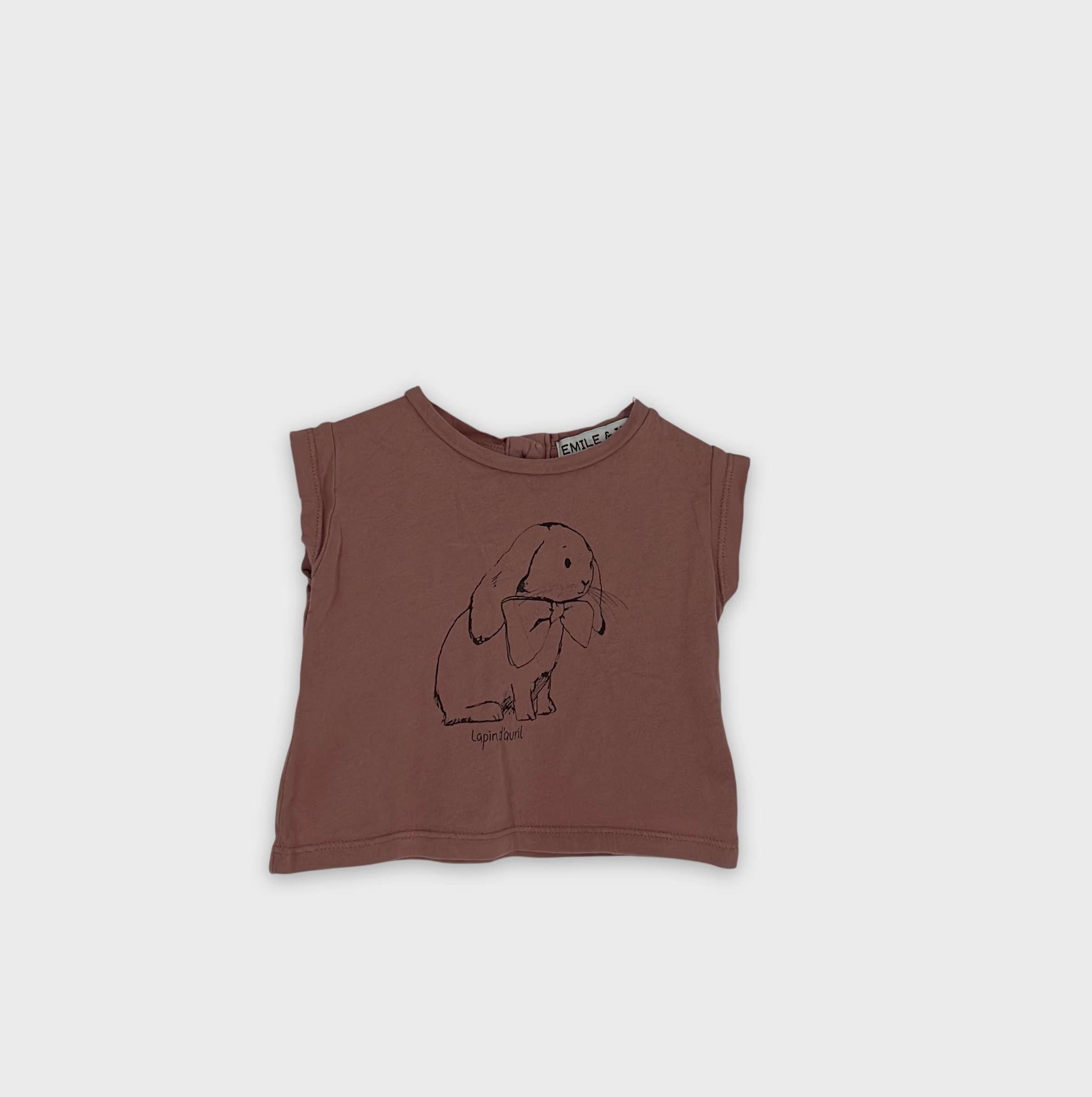 0-T-shirt manches courtes Emile & Ida 3 mois