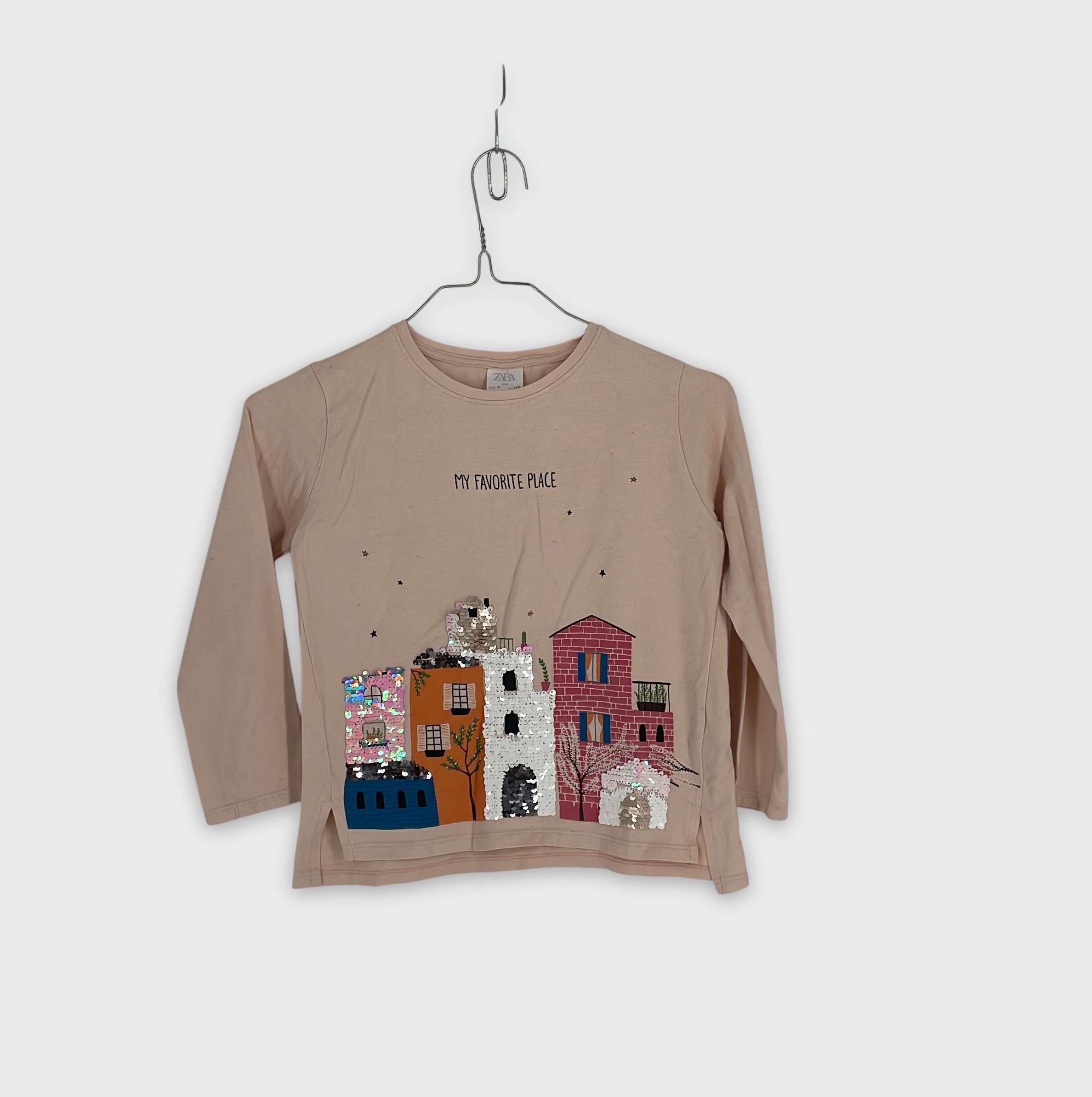 0-T-shirt manches longues Zara Kids 7 ans