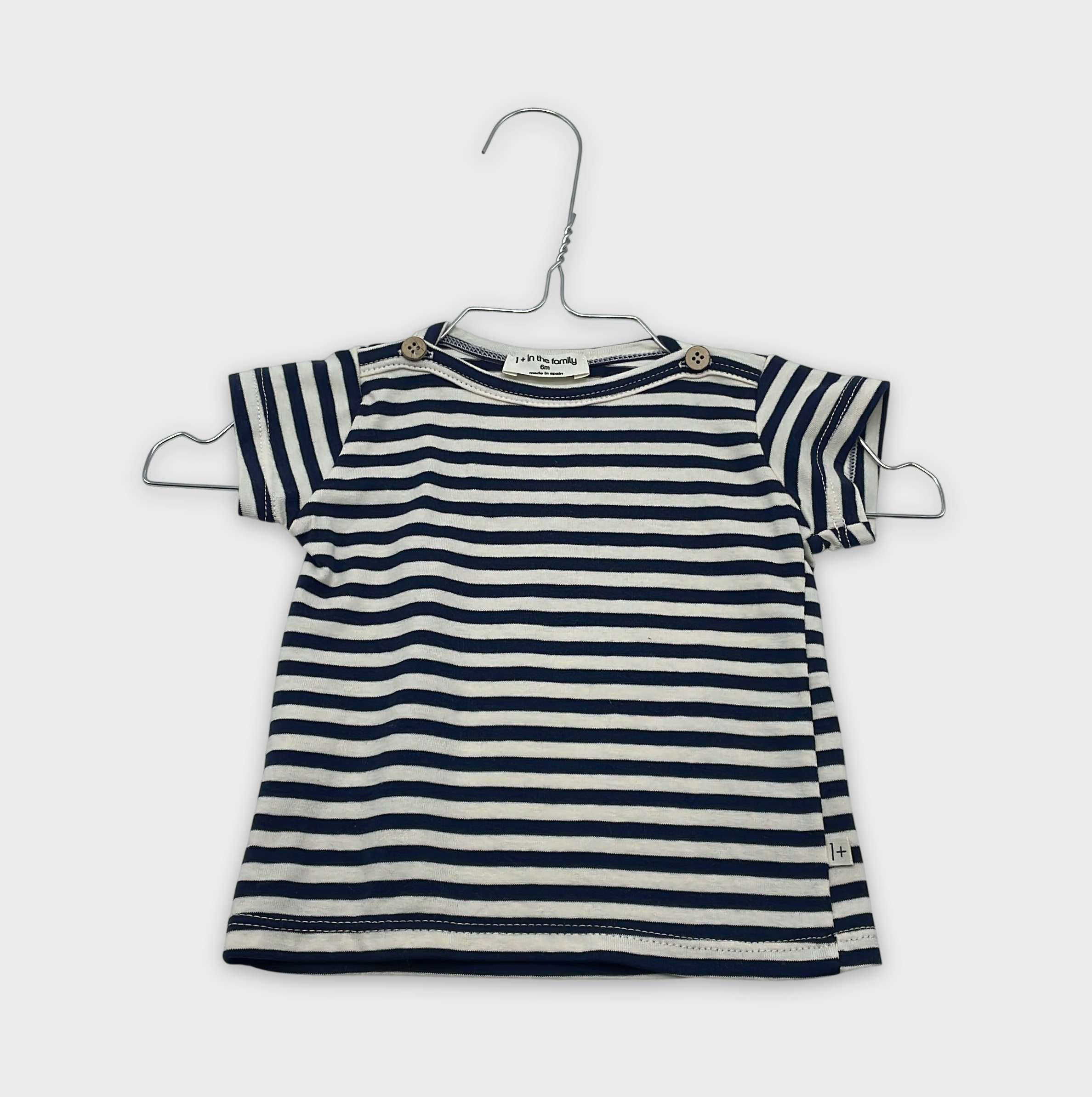 0-T-shirt manches courtes 1+ In The Family 6 mois
