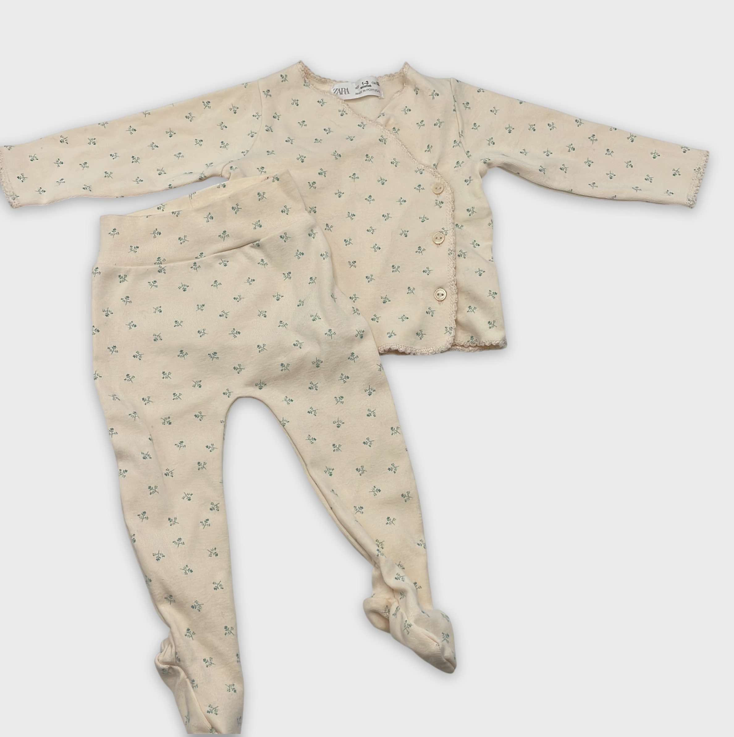 0-Pyjama long Zara Baby 1-3 Mois