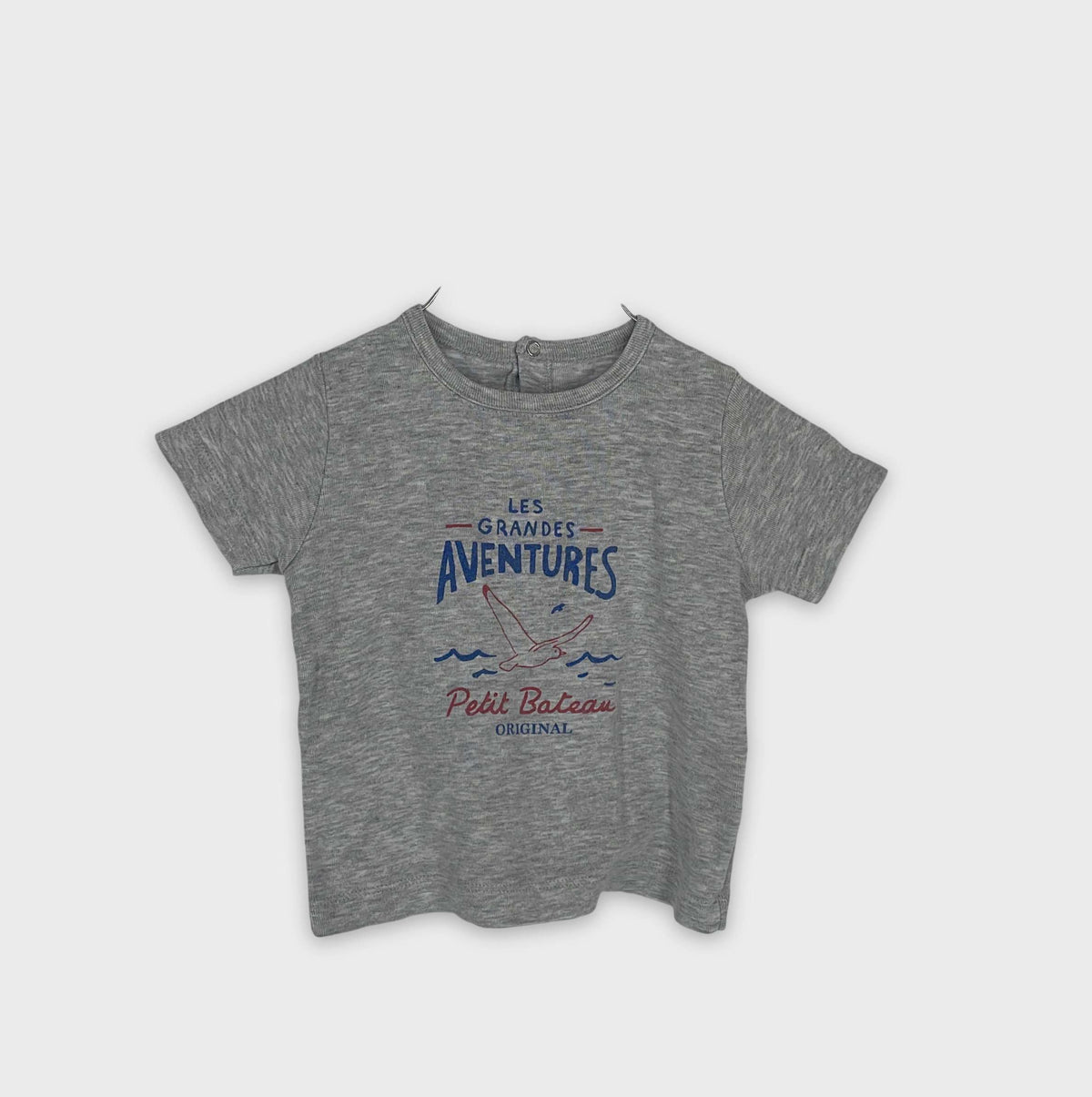 0-T-shirt manches courtes Petit Bateau 18 mois