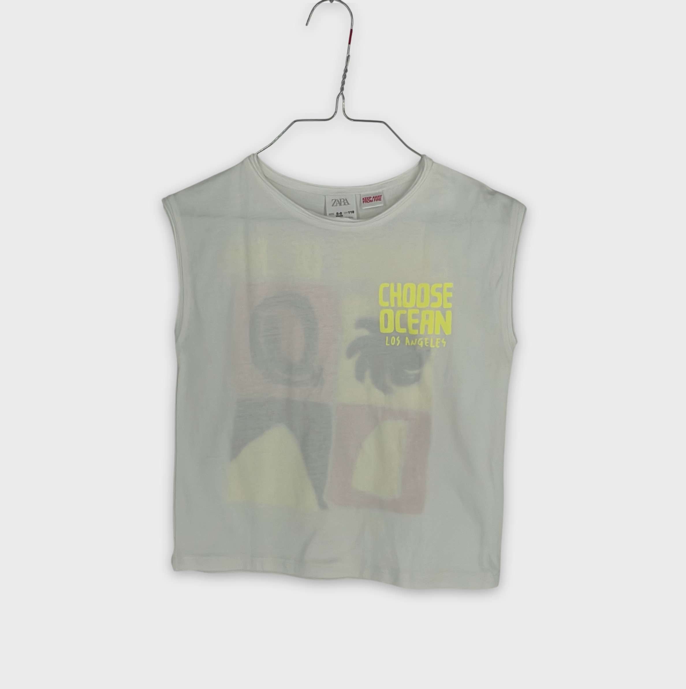 0-T-shirt manches courtes Zara Kids 5-6 Ans