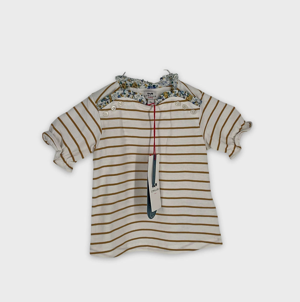 0-T-shirt manches courtes Cyrillus 12 mois