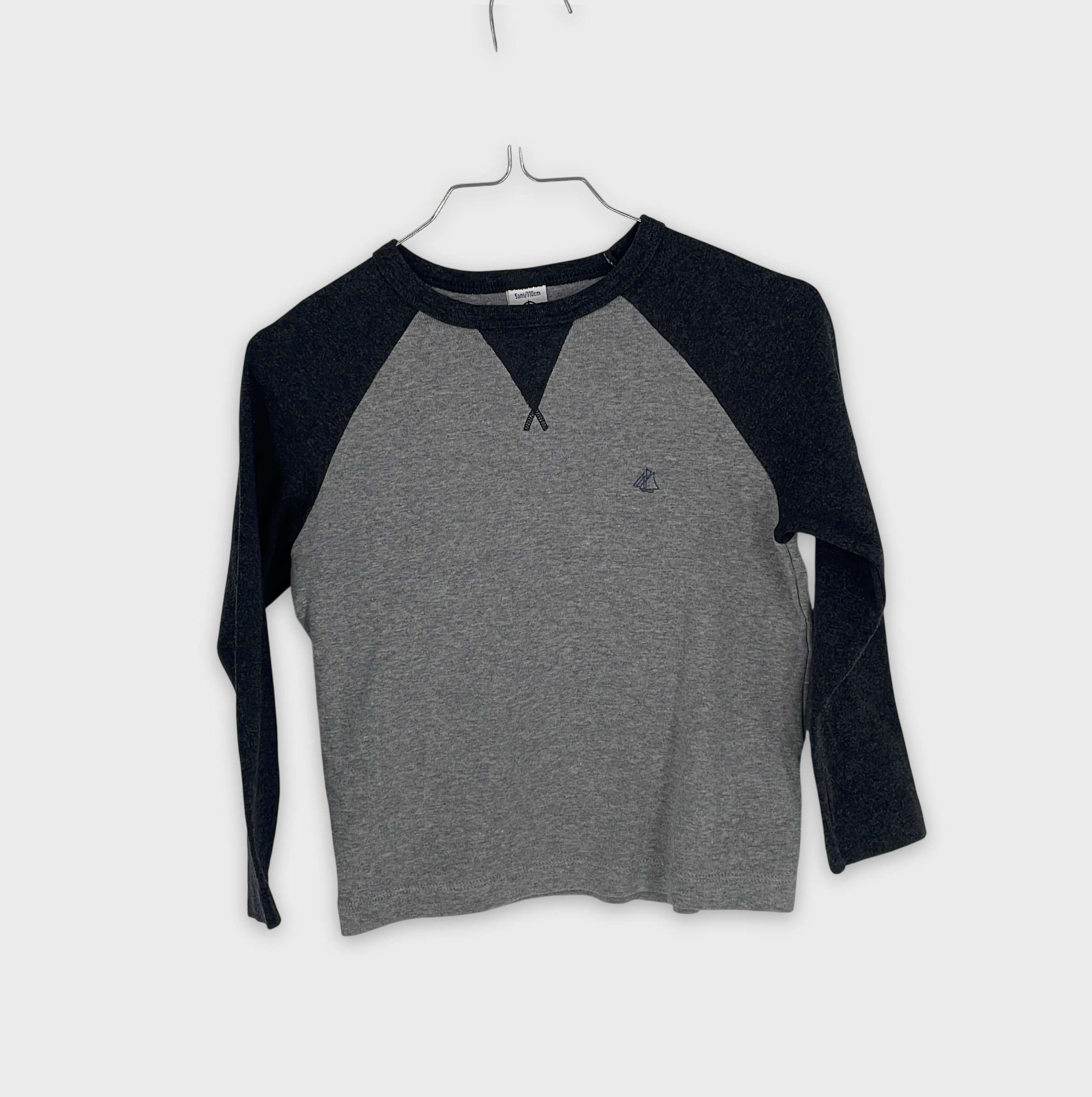 0-T-shirt manches longues Petit Bateau 5 ans