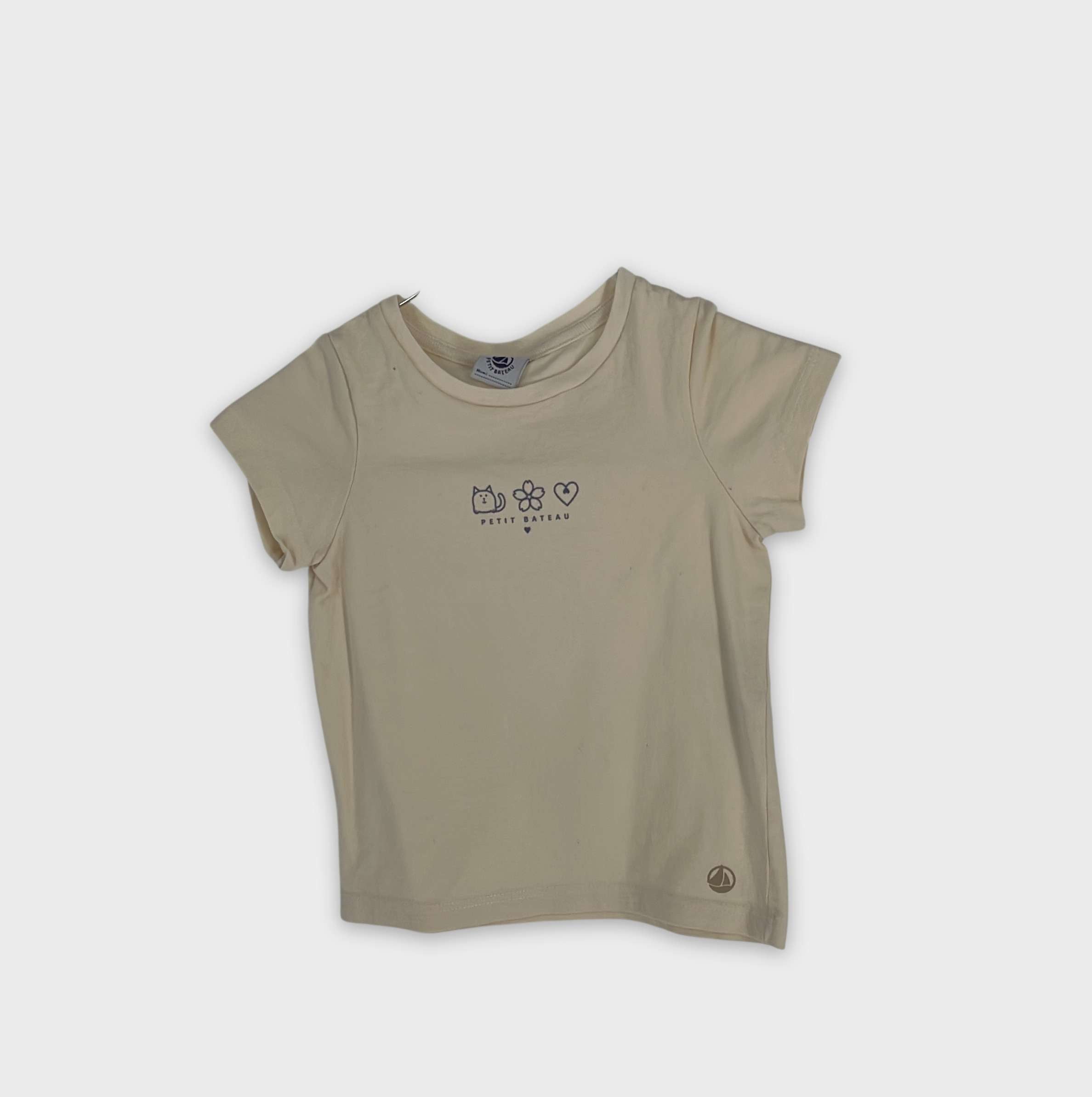 0-T-shirt manches courtes Petit Bateau 3 ans