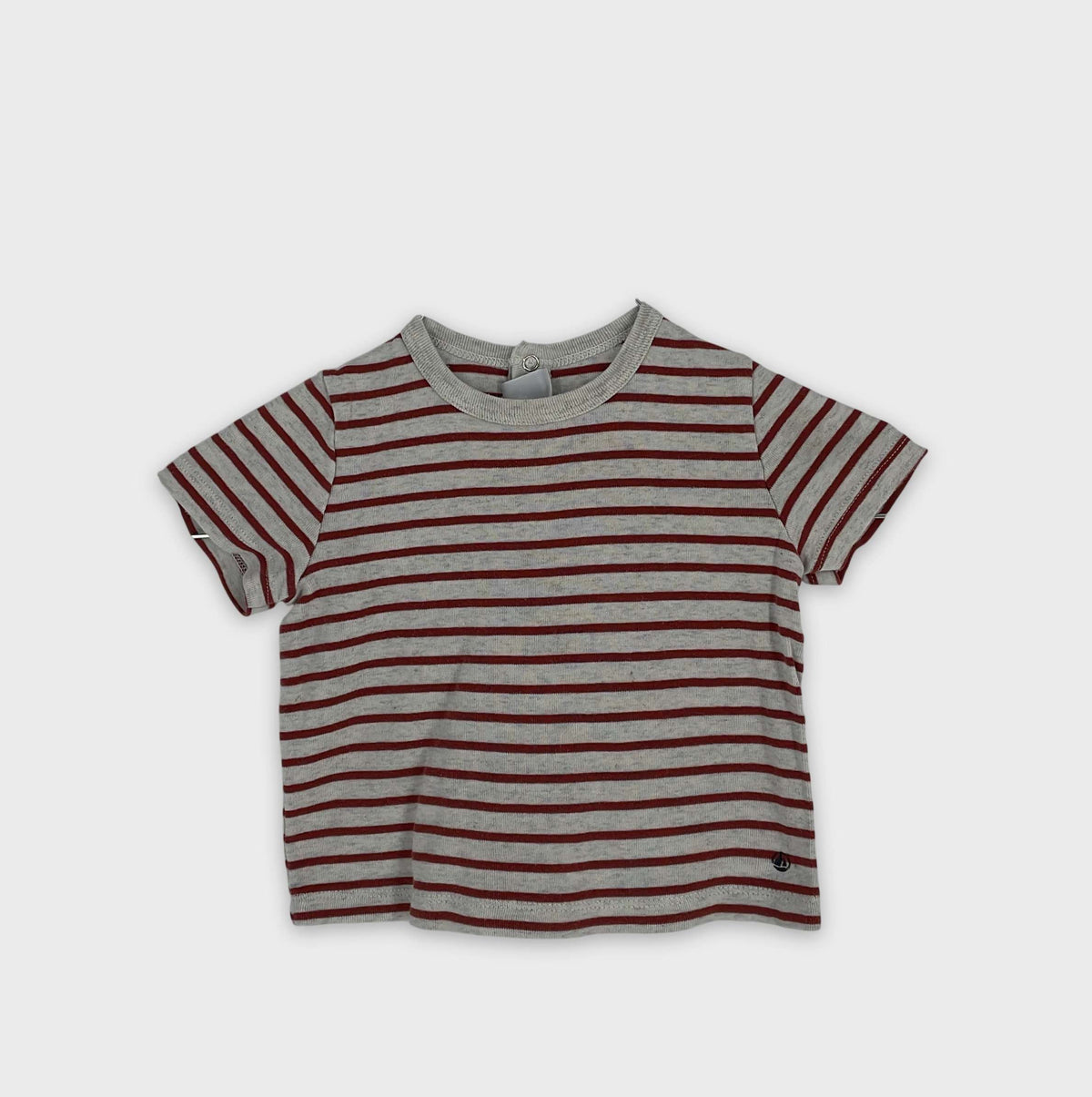 0-T-shirt manches courtes Petit Bateau 12 mois
