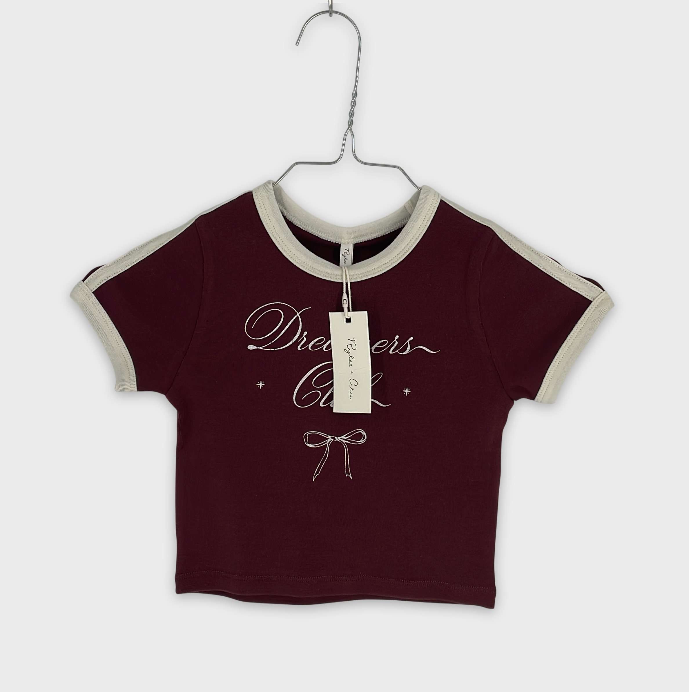 0-T-shirt manches courtes Rylee + Cru 4-5 Ans