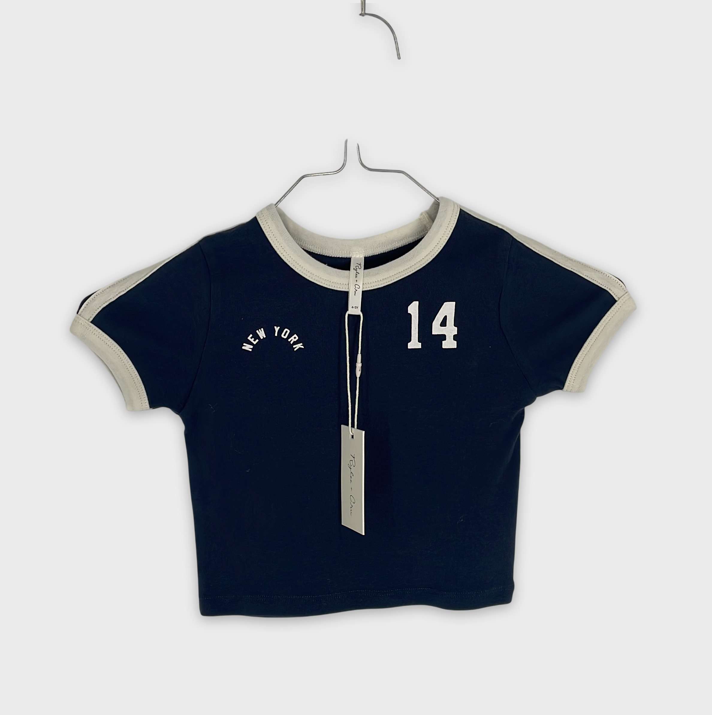 0-T-shirt manches courtes Rylee + Cru 4-5 Ans