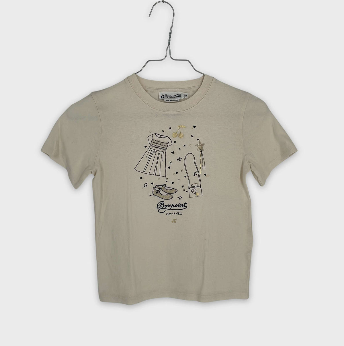 0-T-shirt manches courtes Bonpoint 6 ans